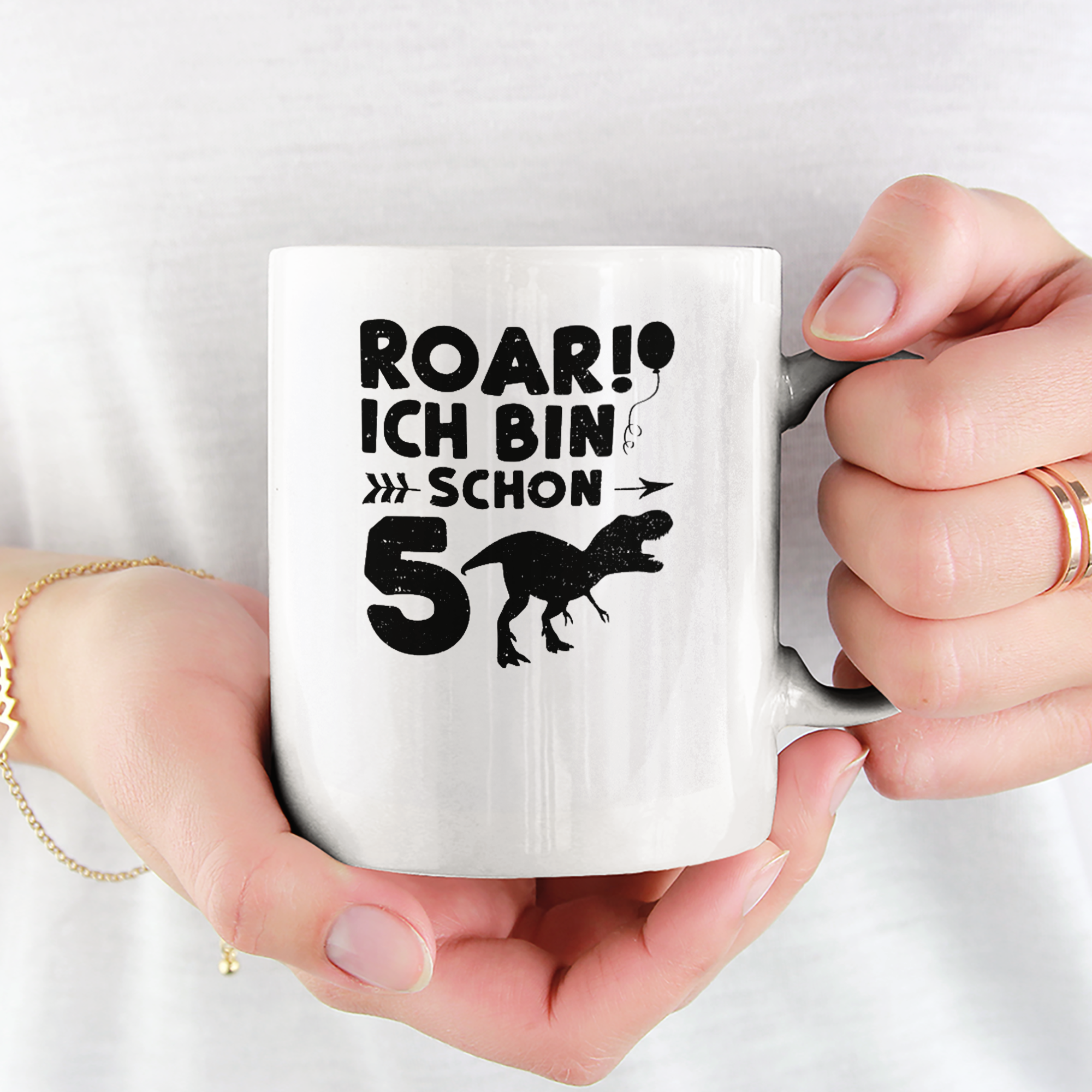 Roar Ich Bin Schon 5 Tasse - DESIGNSBYJNK5.COM
