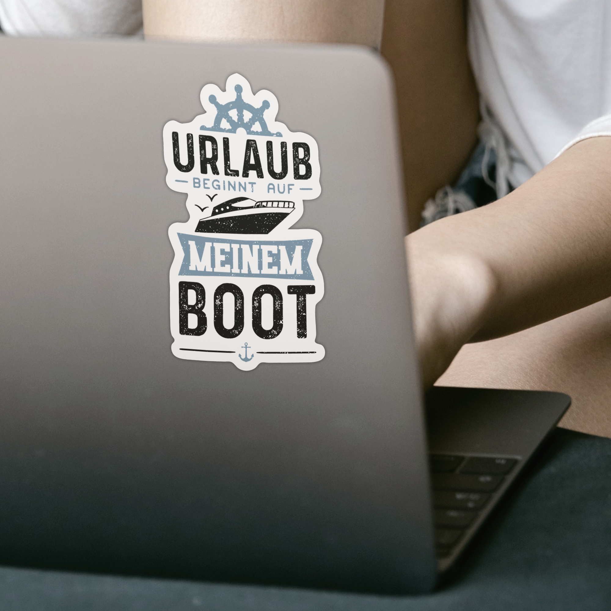 Urlaub Beginnt Auf Meinem Boot Sticker - DESIGNSBYJNK5.COM