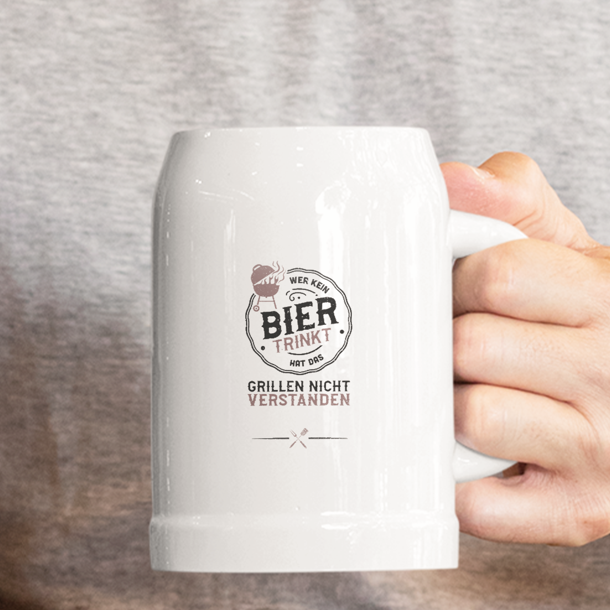 Wer Kein Bier Trinkt Hat Das Grillen Nicht Verstanden Bierkrug - DESIGNSBYJNK5.COM