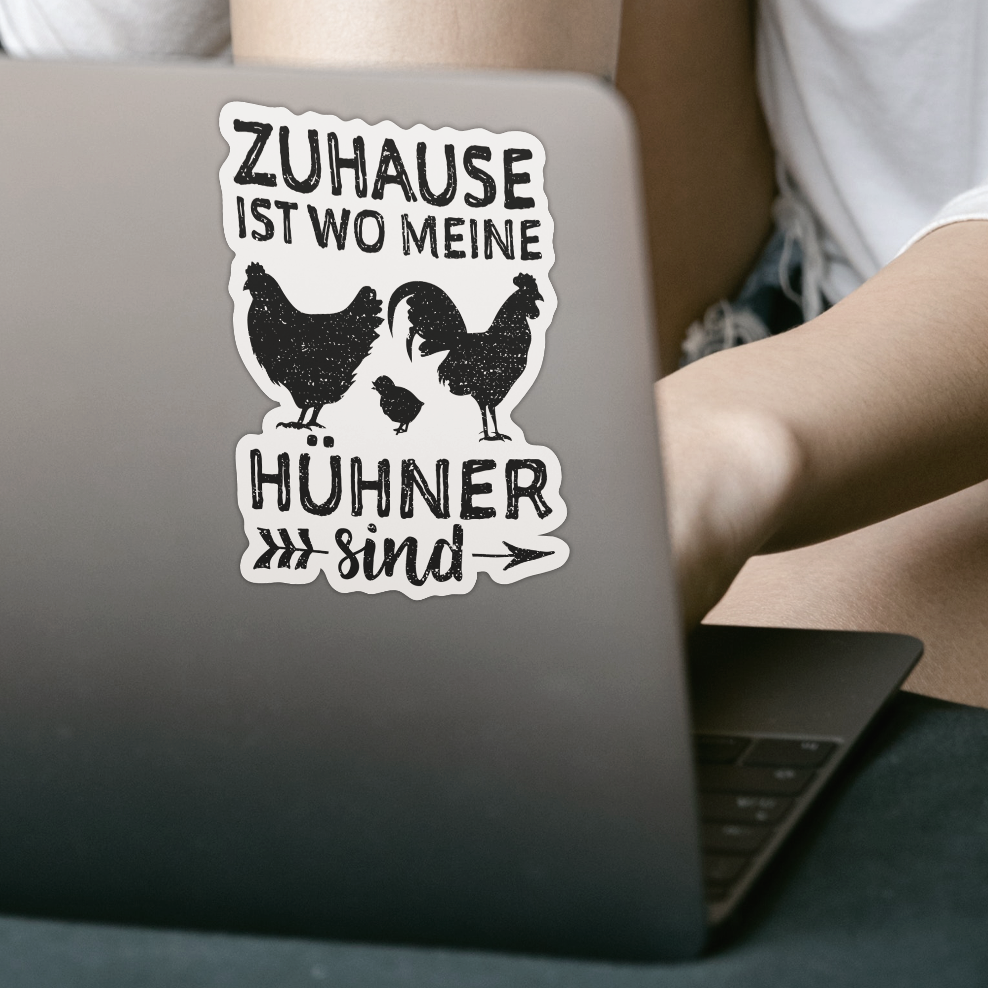 Zuhause Ist Wo Meine Hühner Sind Sticker - DESIGNSBYJNK5.COM