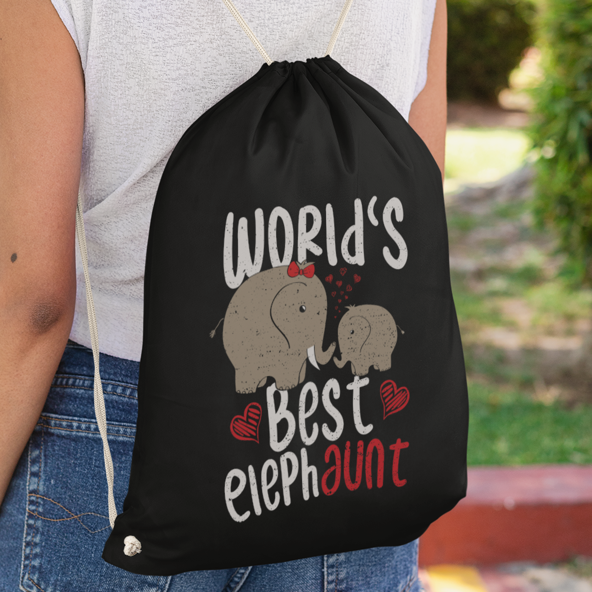 World's Best Elephaunt Turnbeutel - DESIGNSBYJNK5.COM