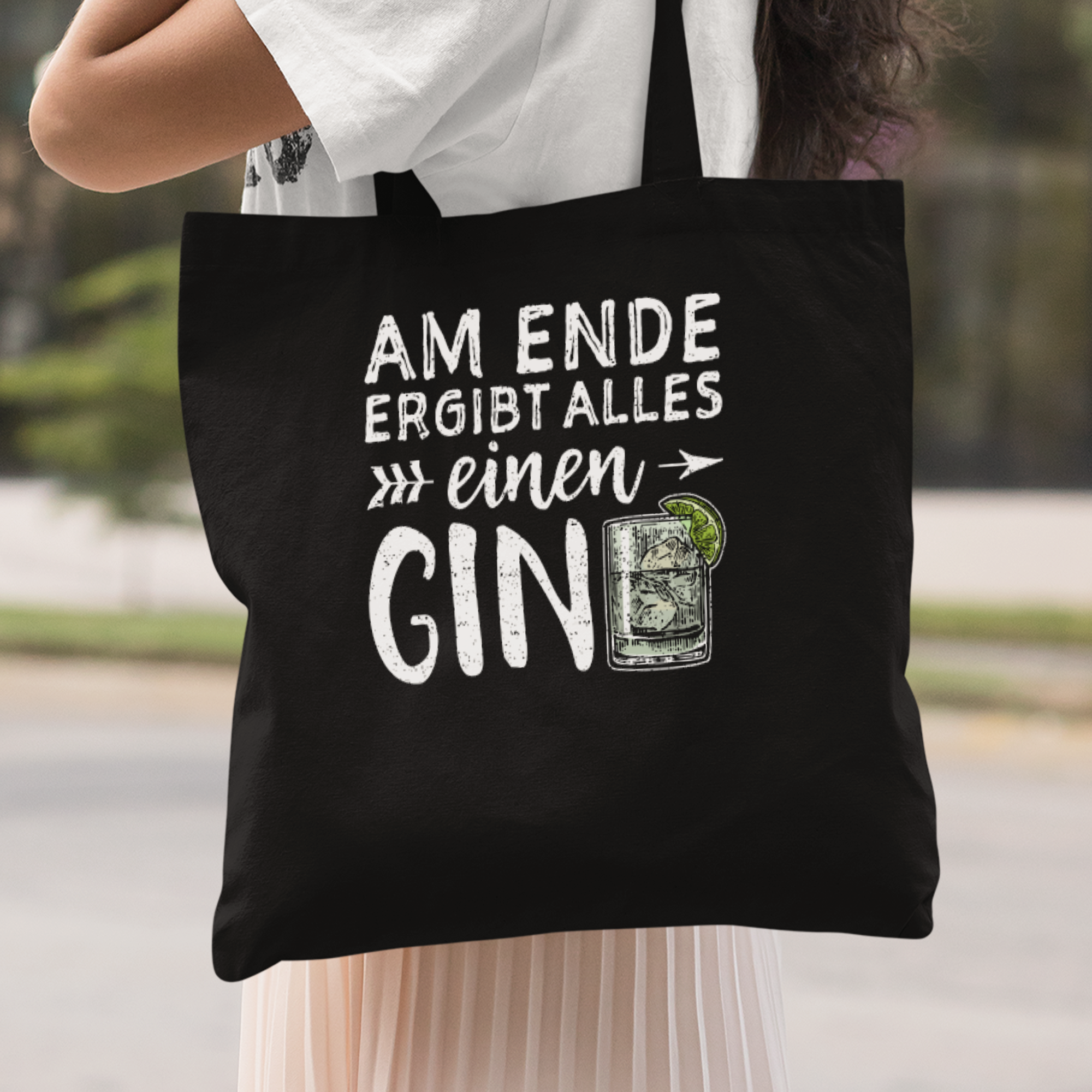 Am Ende Ergibt Alles Einen Gin Stoffbeutel - DESIGNSBYJNK5.COM