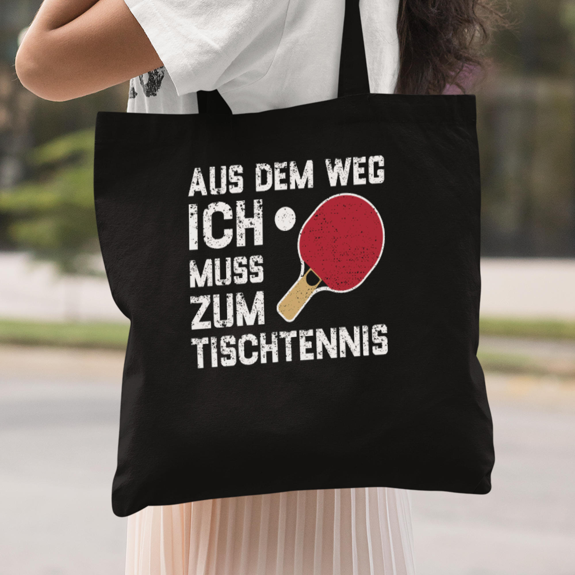 Aus Dem Weg Ich Muss Zum Tischtennis Stoffbeutel - DESIGNSBYJNK5.COM