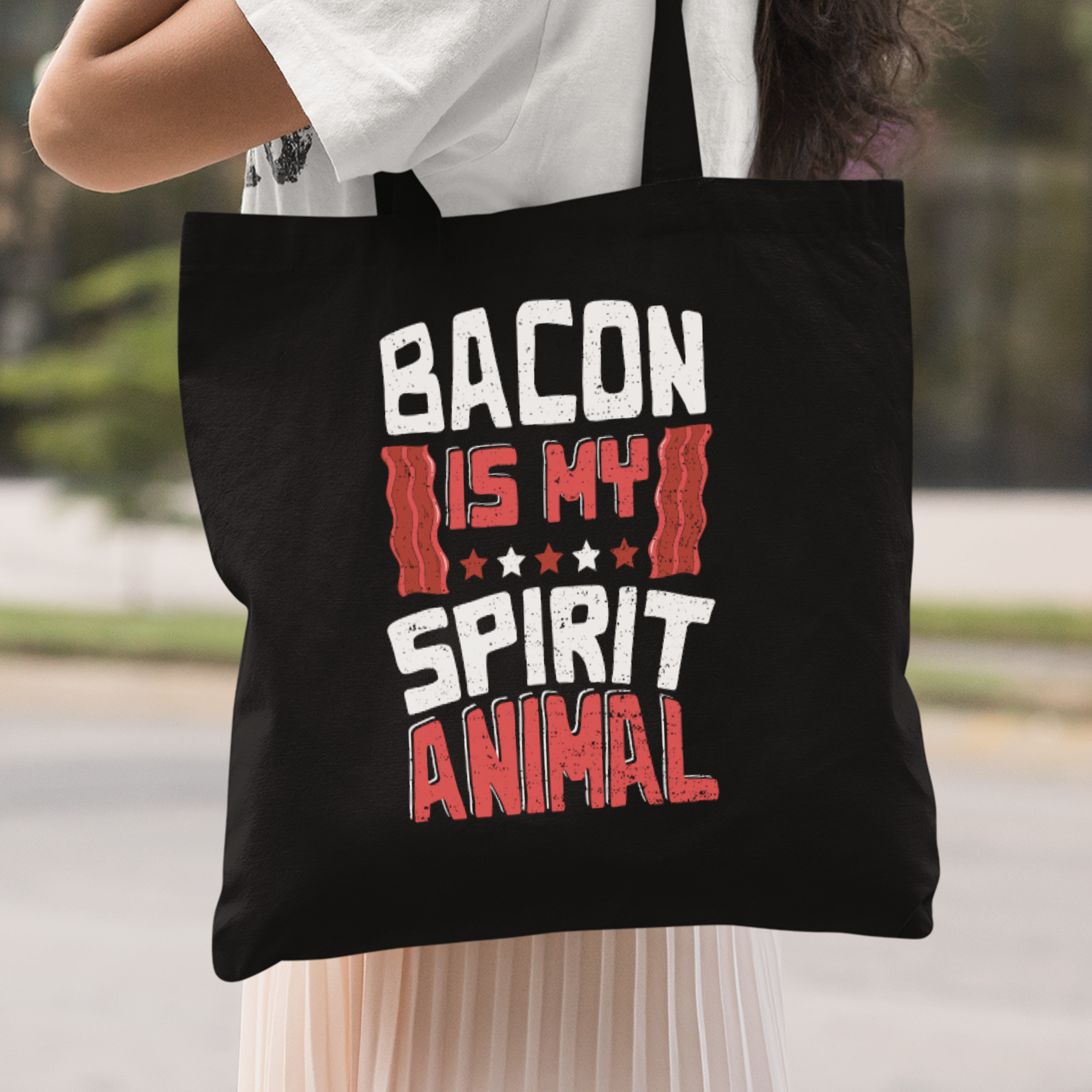 Bacon Is My Spirit Animal Stoffbeutel - DESIGNSBYJNK5.COM