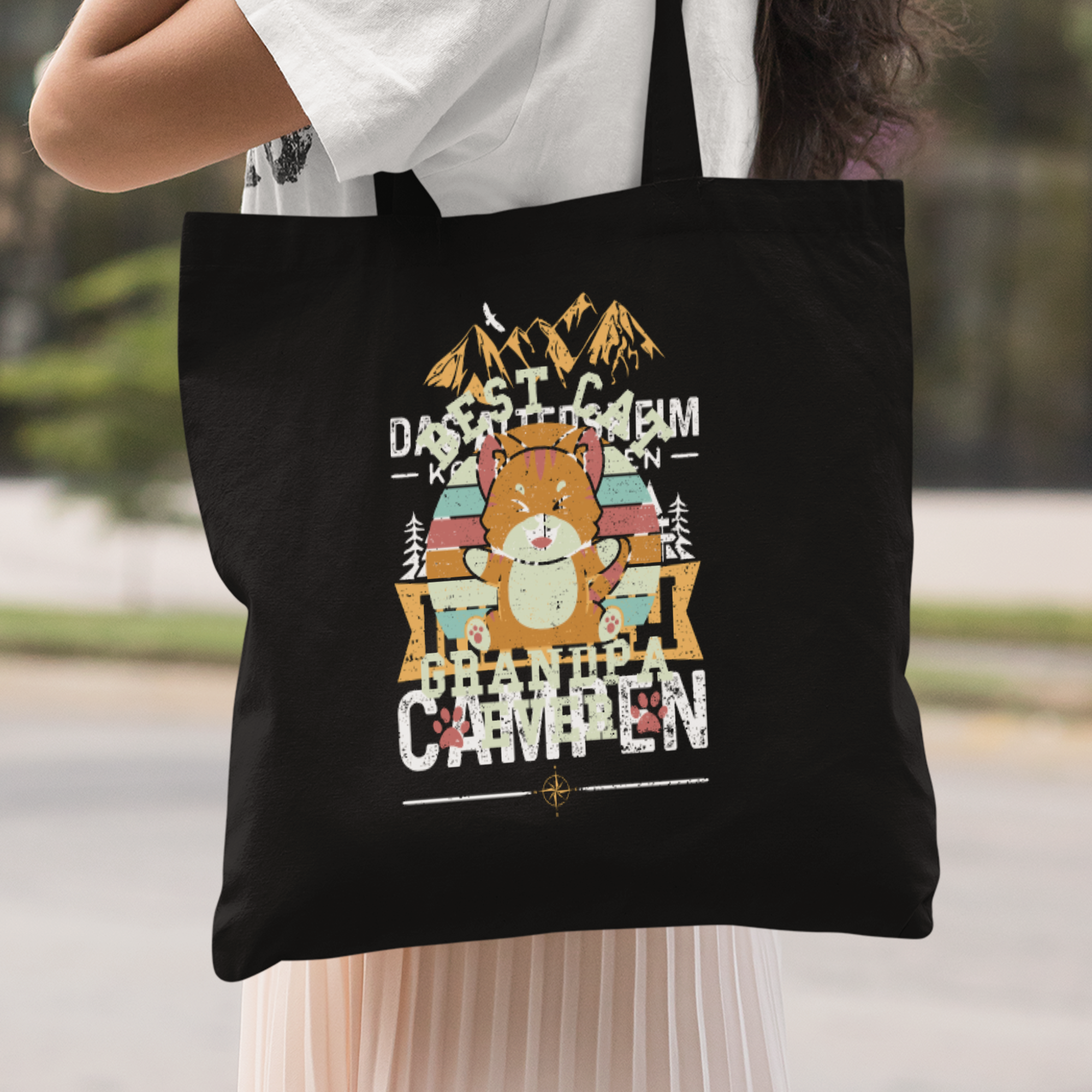 Best Cat Grandpa Ever Stoffbeutel - DESIGNSBYJNK5.COM