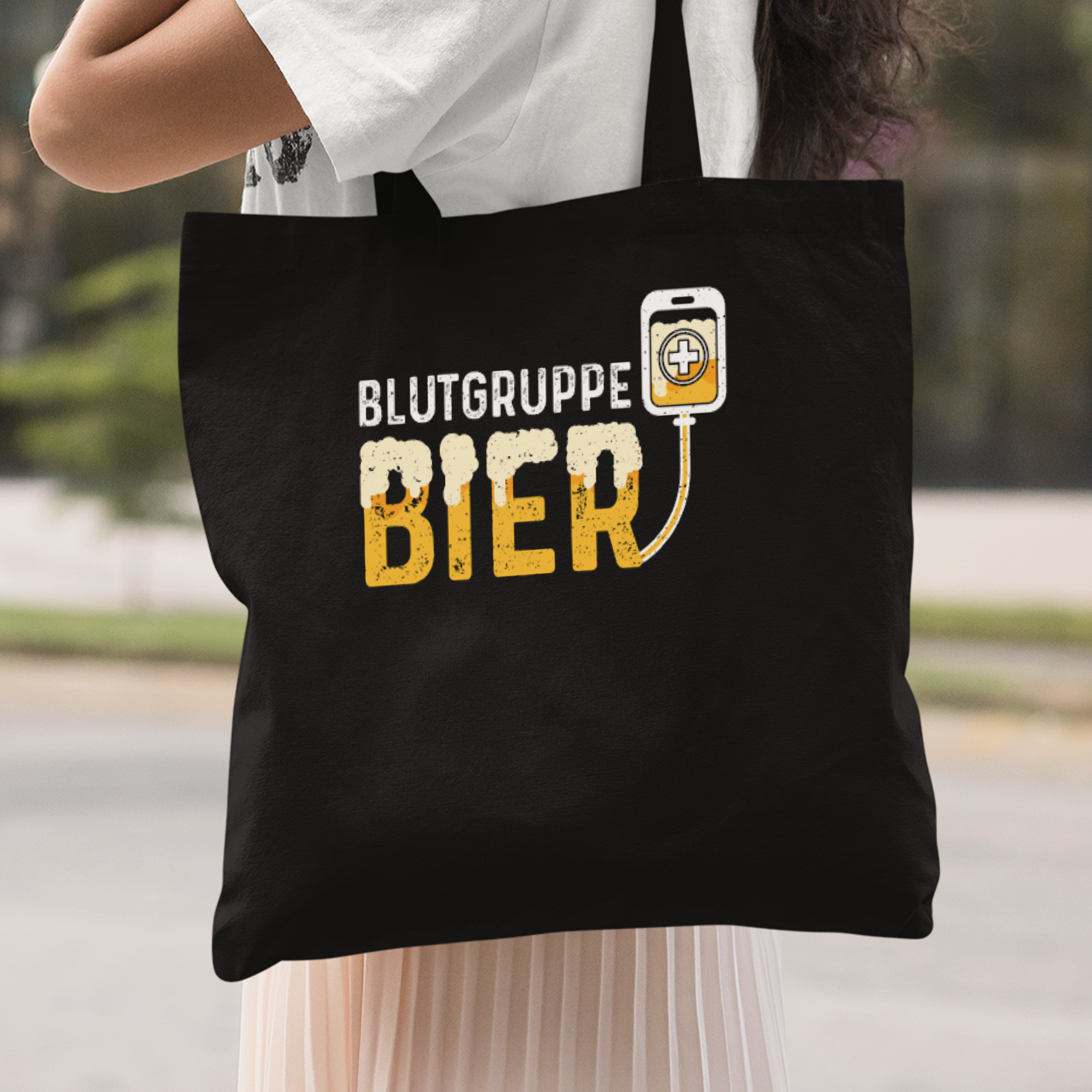 Blutgruppe Bier Stoffbeutel - DESIGNSBYJNK5.COM