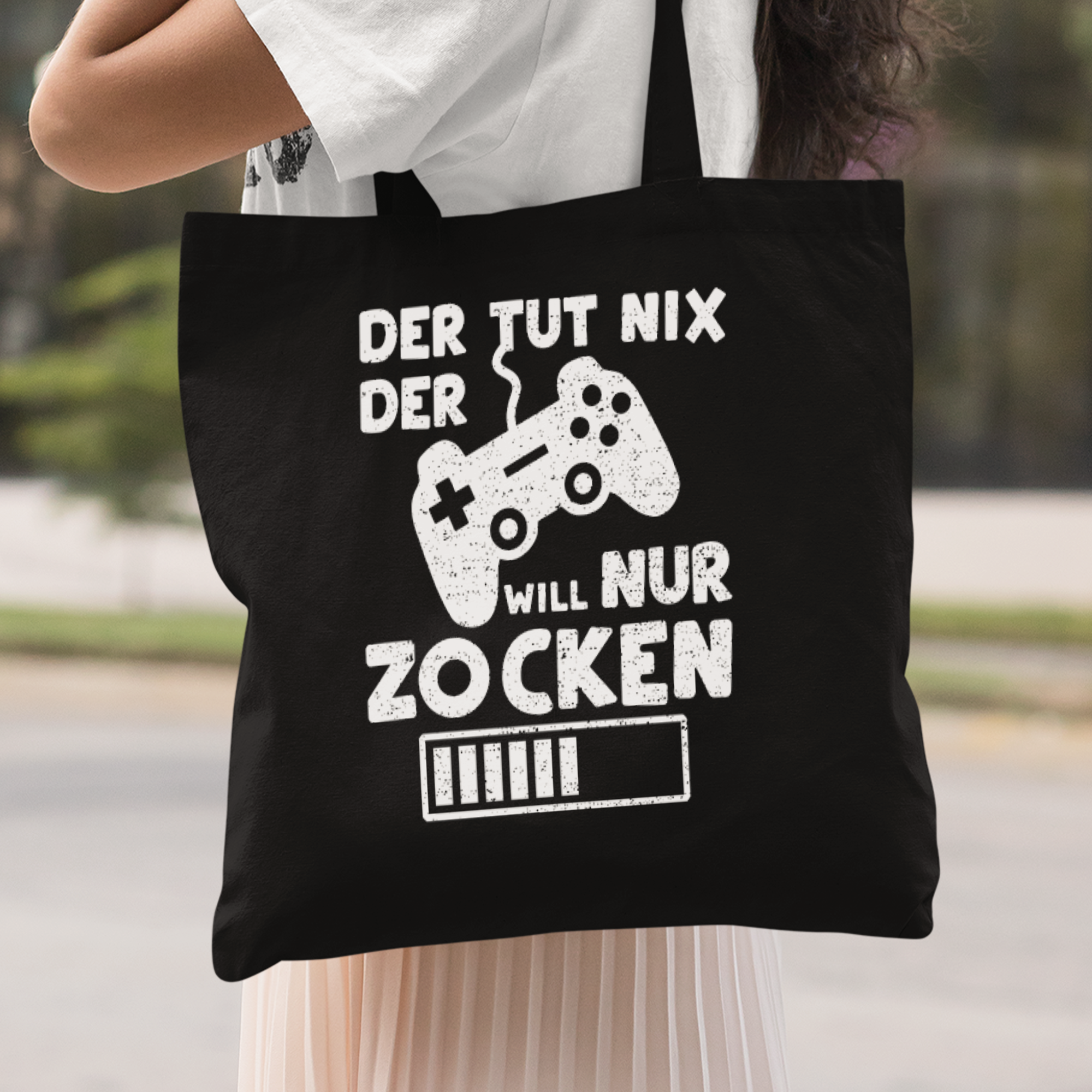 Der Tut Nix Der Will Nur Zocken Stoffbeutel - DESIGNSBYJNK5.COM