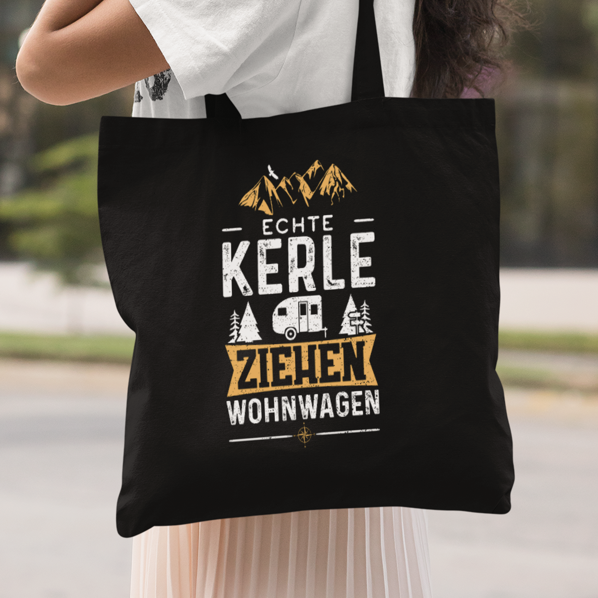Echte Kerle Ziehen Wohnwagen Stoffbeutel - DESIGNSBYJNK5.COM