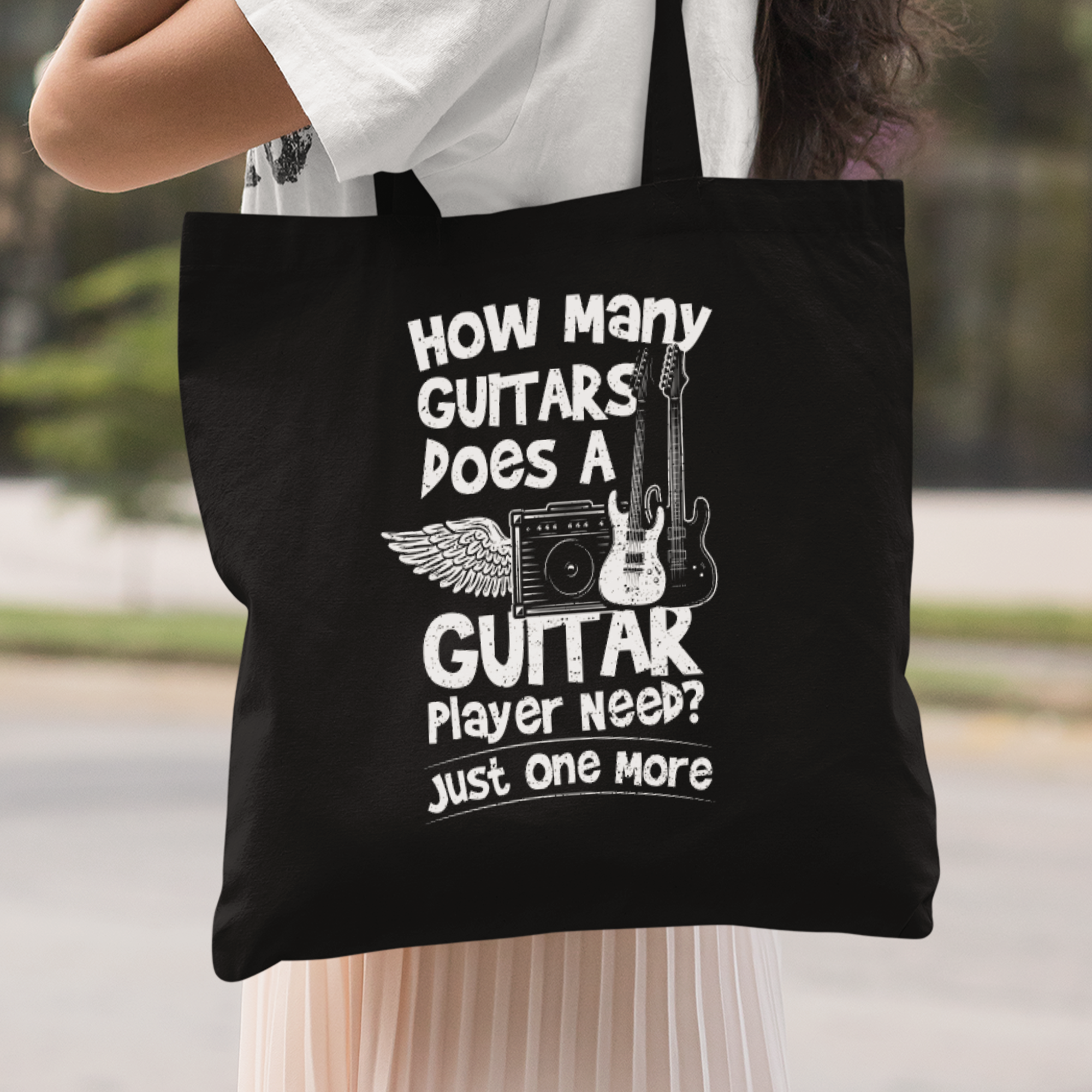 How Many Guitars Does A Guitar Player Need Just One More Stoffbeutel - DESIGNSBYJNK5.COM