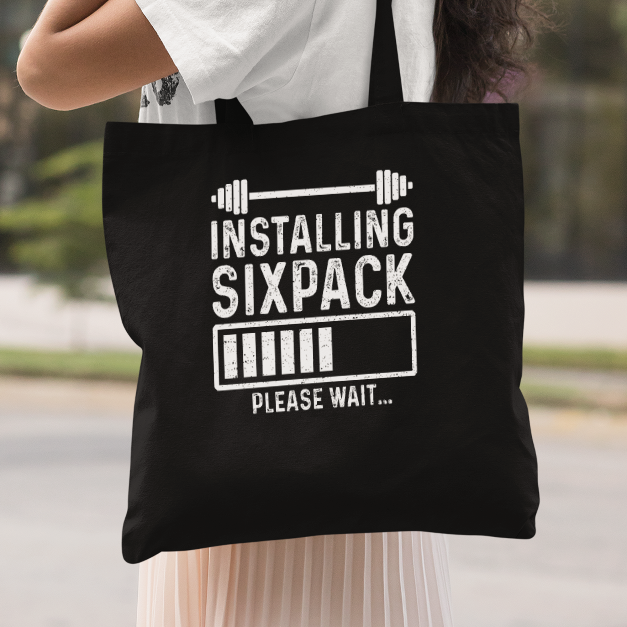 Installing Sixpack Please Wait Stoffbeutel - DESIGNSBYJNK5.COM