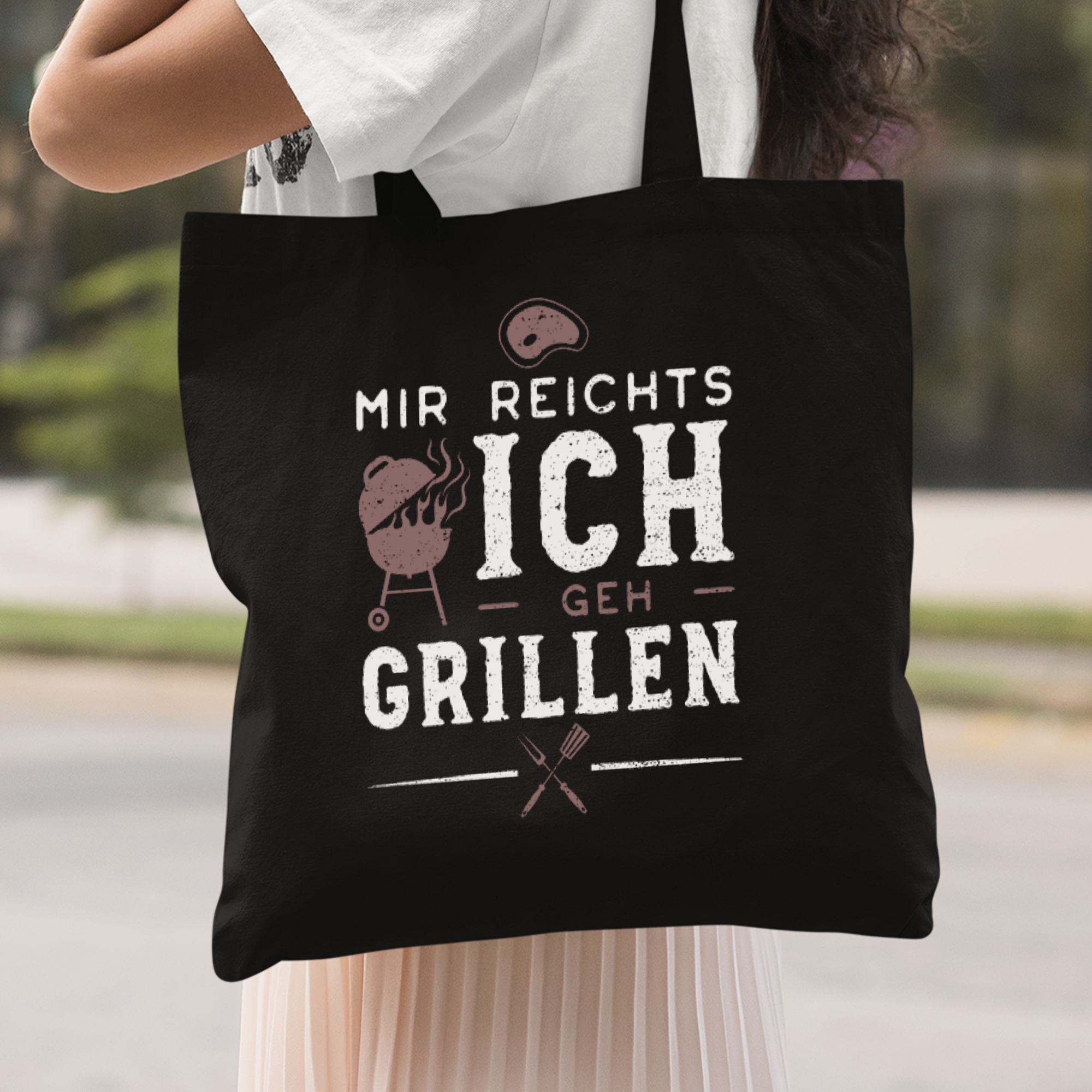 Mir Reichts Ich Geh Grillen Stoffbeutel - DESIGNSBYJNK5.COM