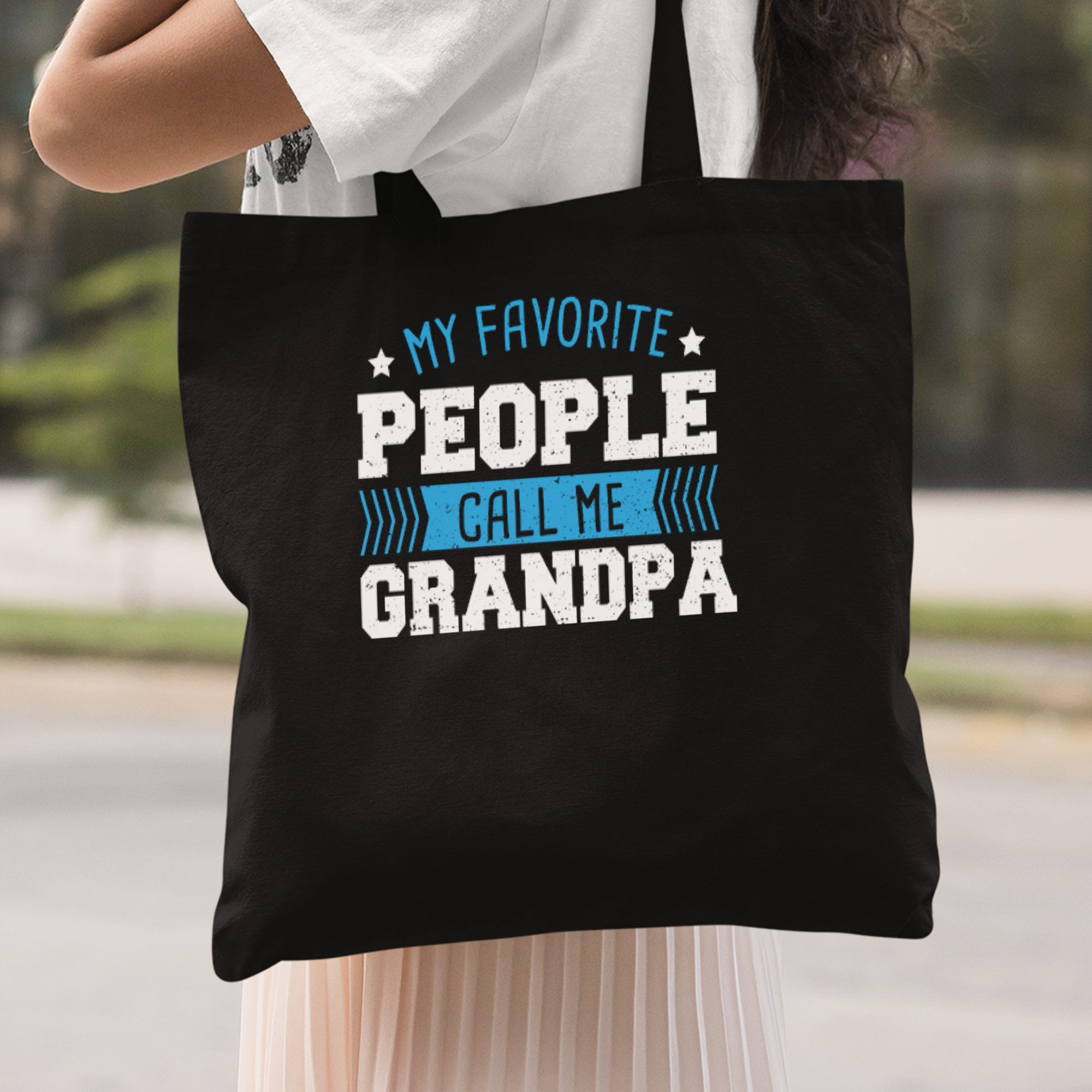 My Favorite People Call Me Grandpa Stoffbeutel - DESIGNSBYJNK5.COM