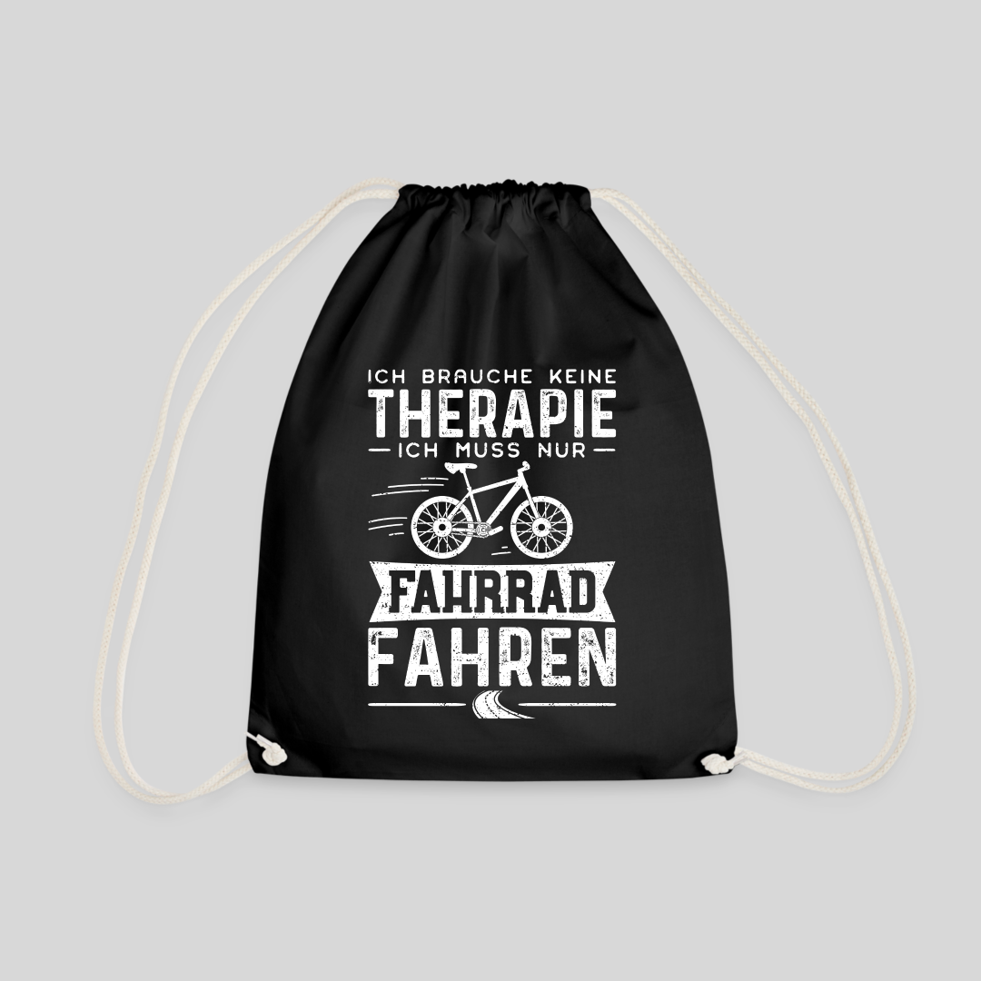 Ich Brauche Keine Therapie Ich Muss Nur Fahrrad Fahren Turnbeutel