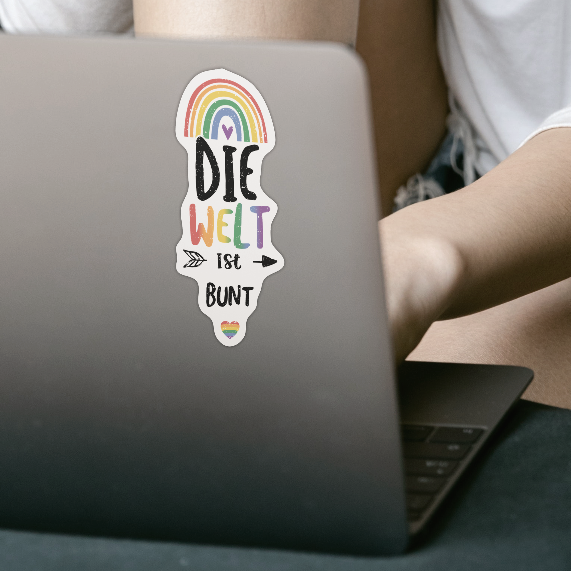 Die Welt Ist Bunt Sticker - DESIGNSBYJNK5.COM