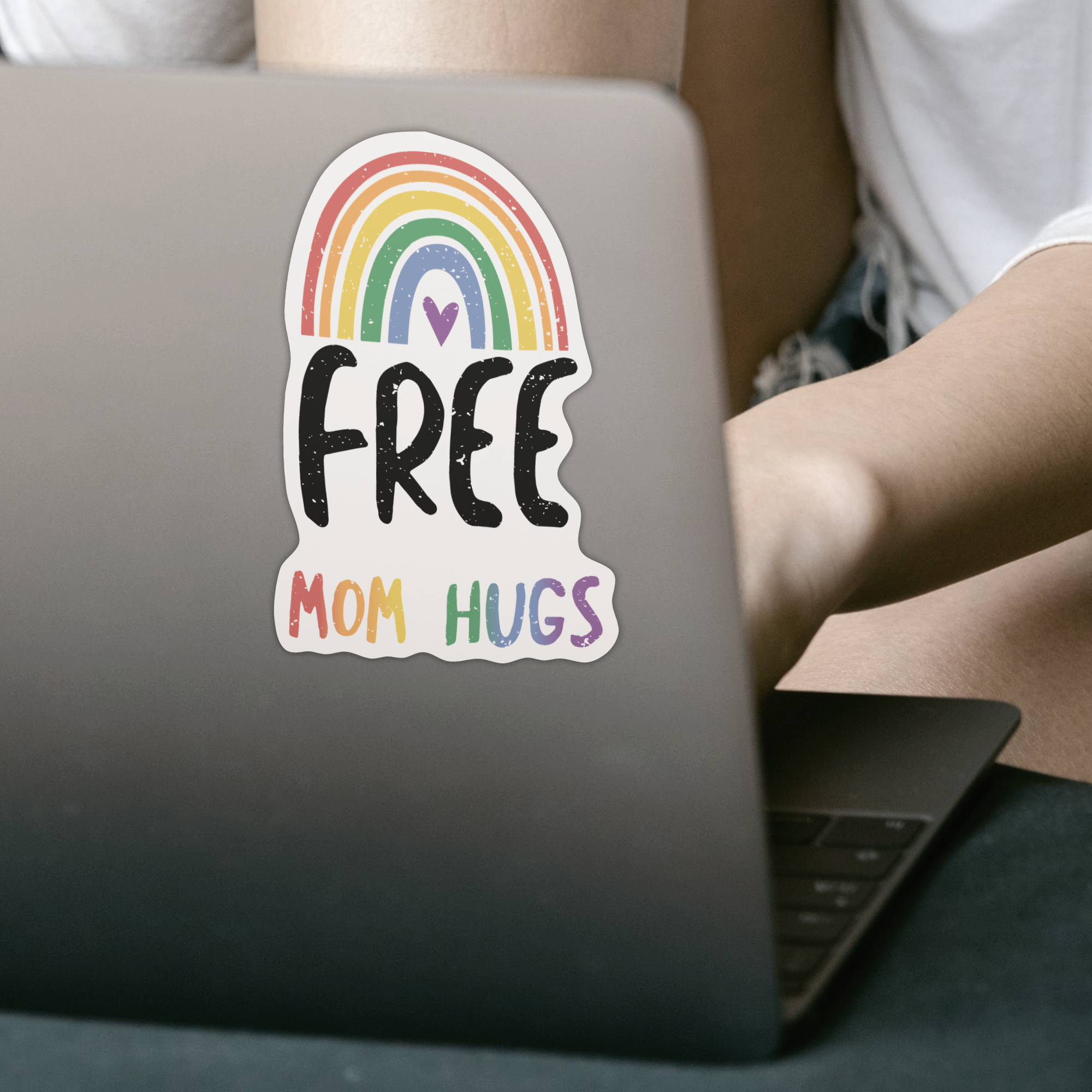 Free Mom Hugs Sticker - DESIGNSBYJNK5.COM