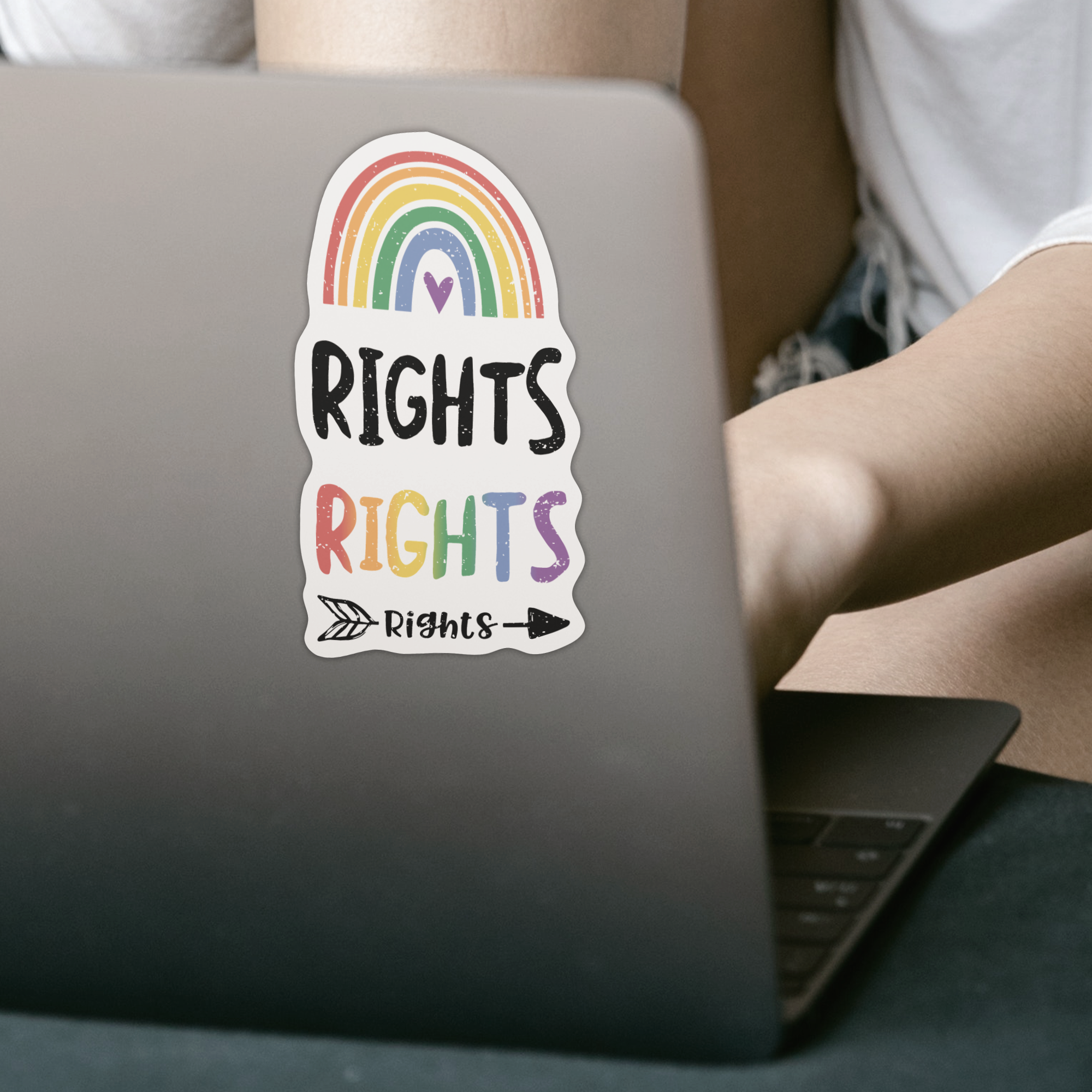 Rights Rights Rights Sticker - DESIGNSBYJNK5.COM