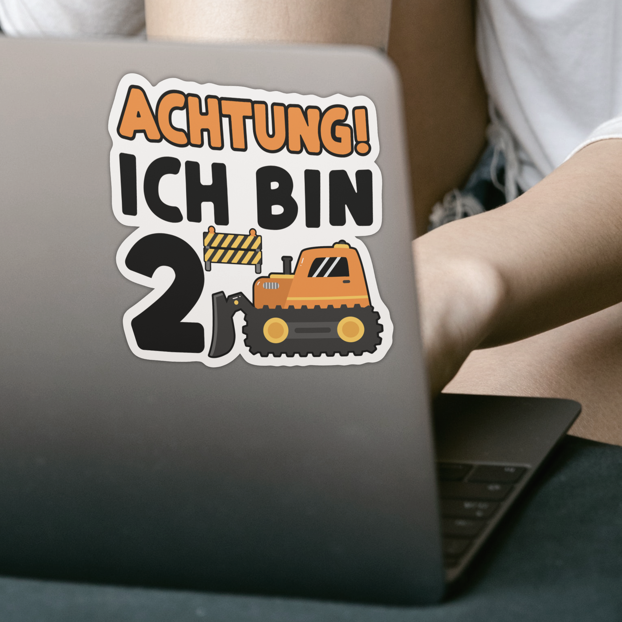 Achtung Ich Bin 2 Sticker - DESIGNSBYJNK5.COM
