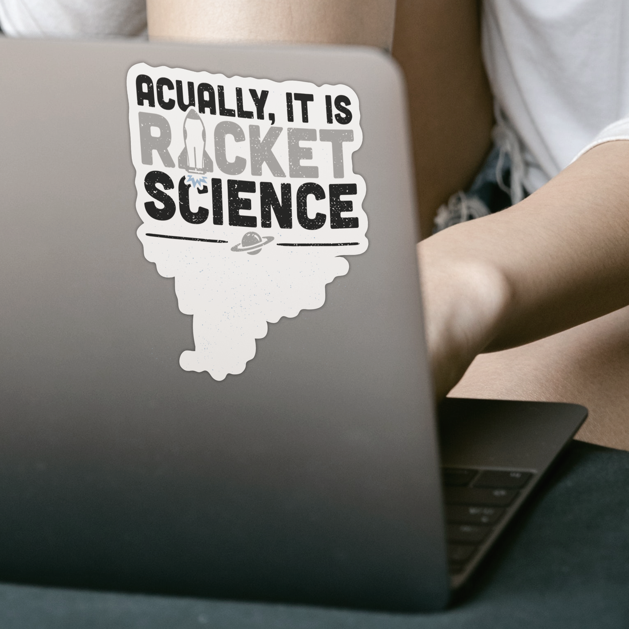 Actually It's Rocket Science Sticker - DESIGNSBYJNK5.COM