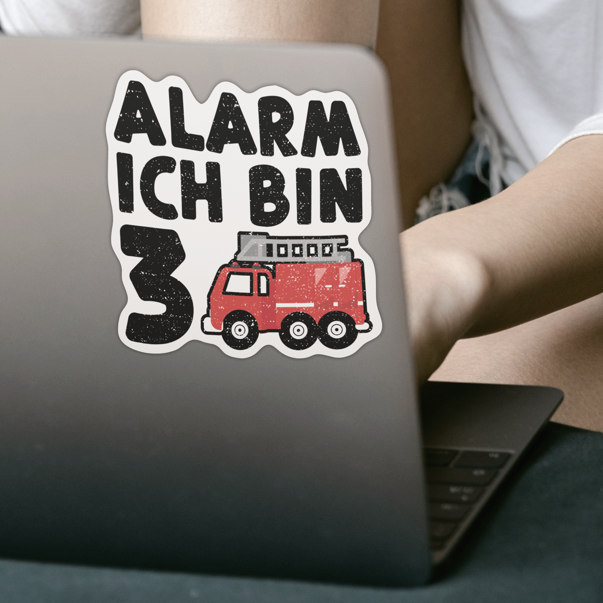Alarm Ich Bin 3 Sticker - DESIGNSBYJNK5.COM
