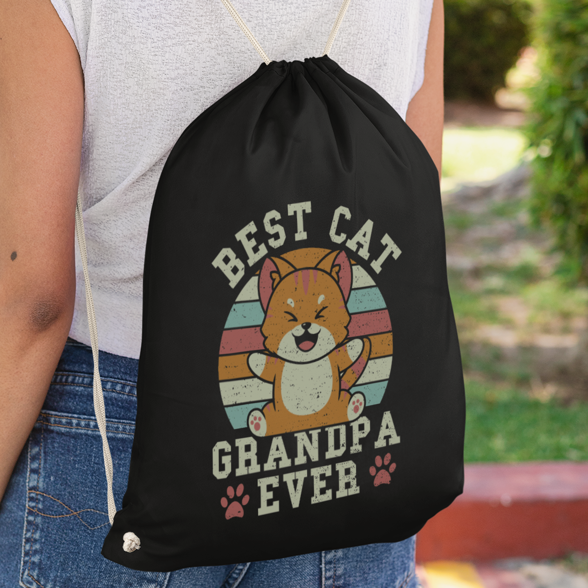 Best Cat Grandpa Ever Turnbeutel - DESIGNSBYJNK5.COM