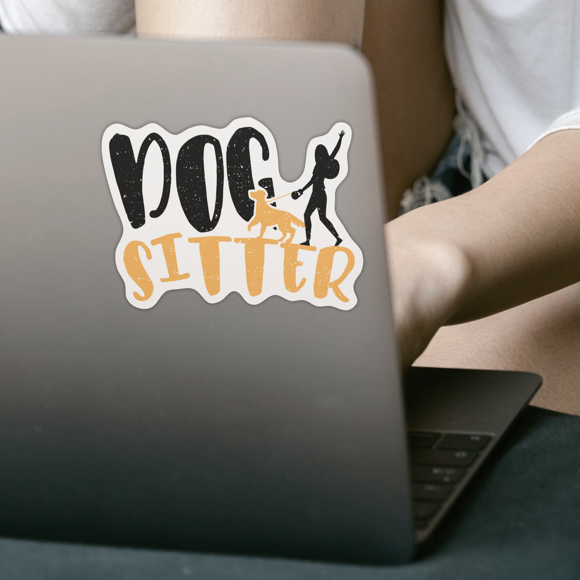 Dog Sitter Sticker - DESIGNSBYJNK5.COM