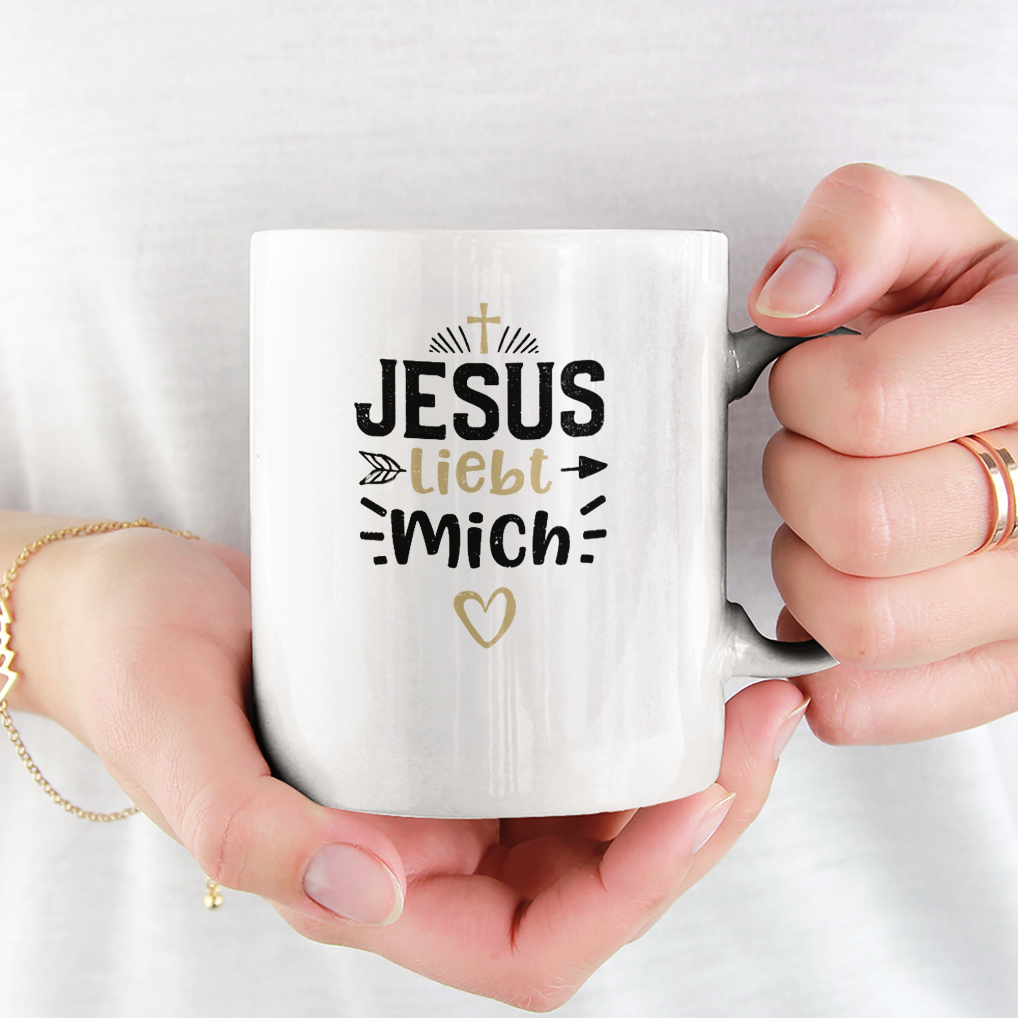 Jesus liebt mich Tasse - DESIGNSBYJNK5.COM
