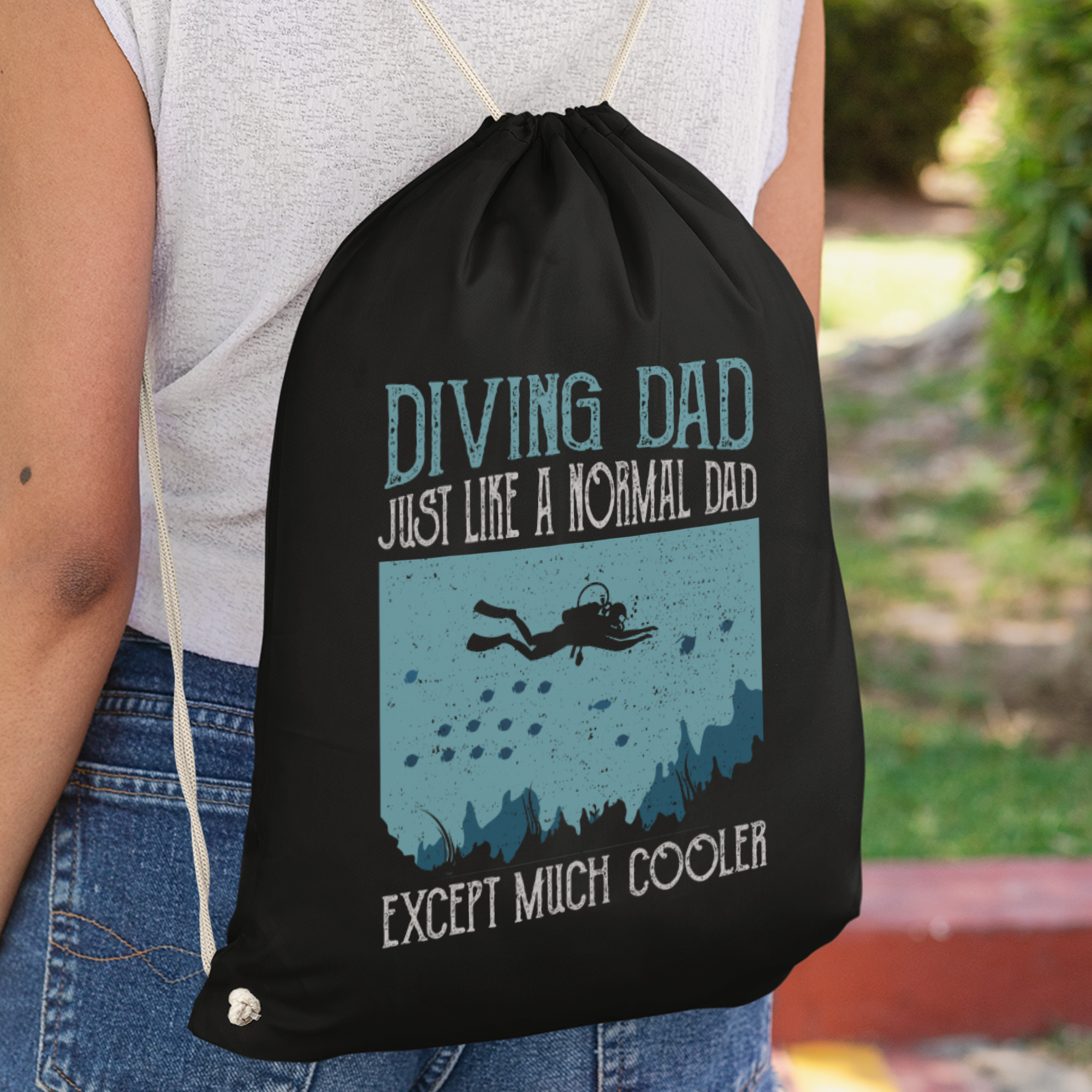 Diving Dad Turnbeutel - DESIGNSBYJNK5.COM