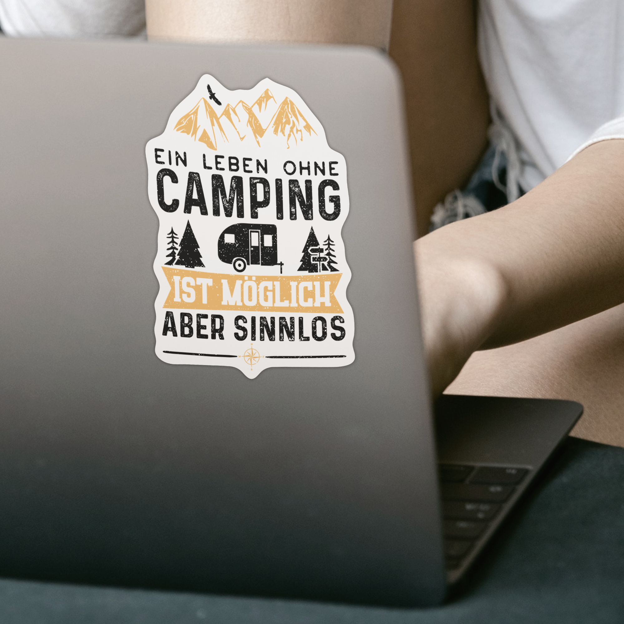 Ein Leben Ohne Camping Ist Möglich Aber Sinnlos Sticker - DESIGNSBYJNK5.COM