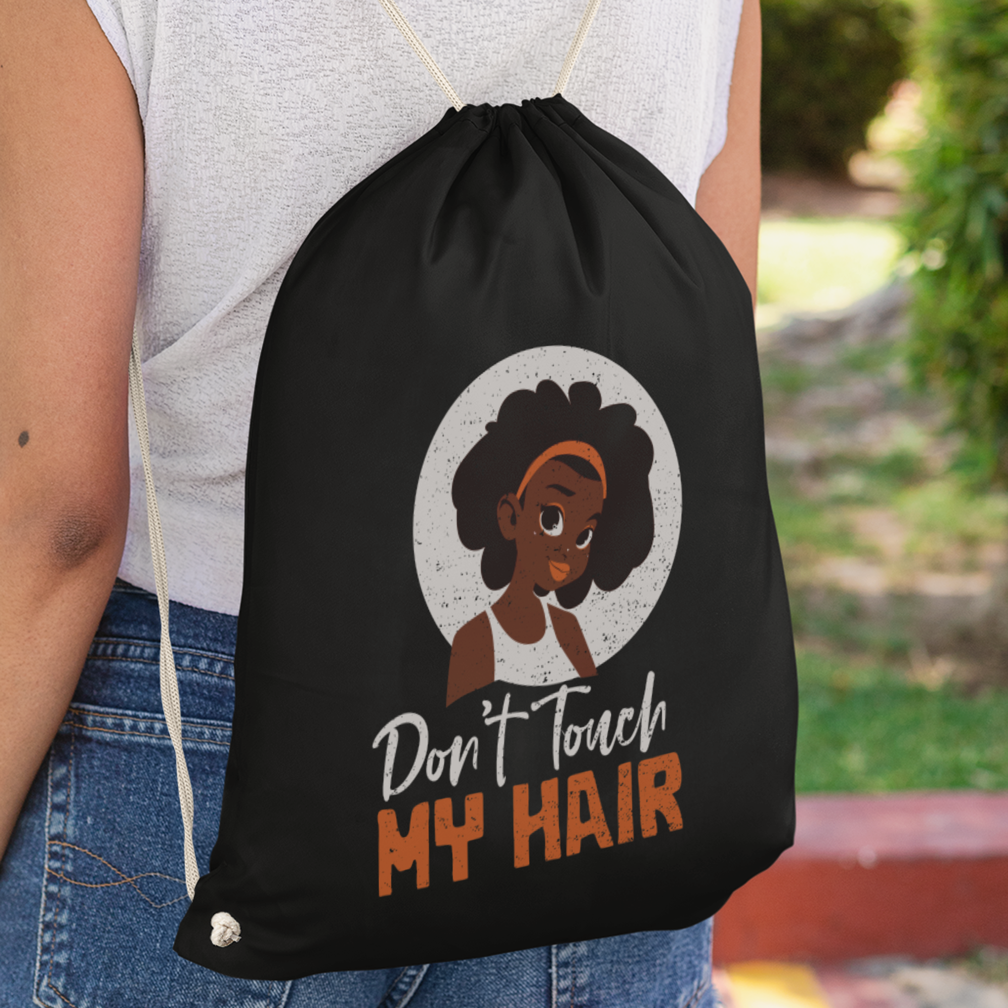 Don't Touch My Hair Turnbeutel - DESIGNSBYJNK5.COM