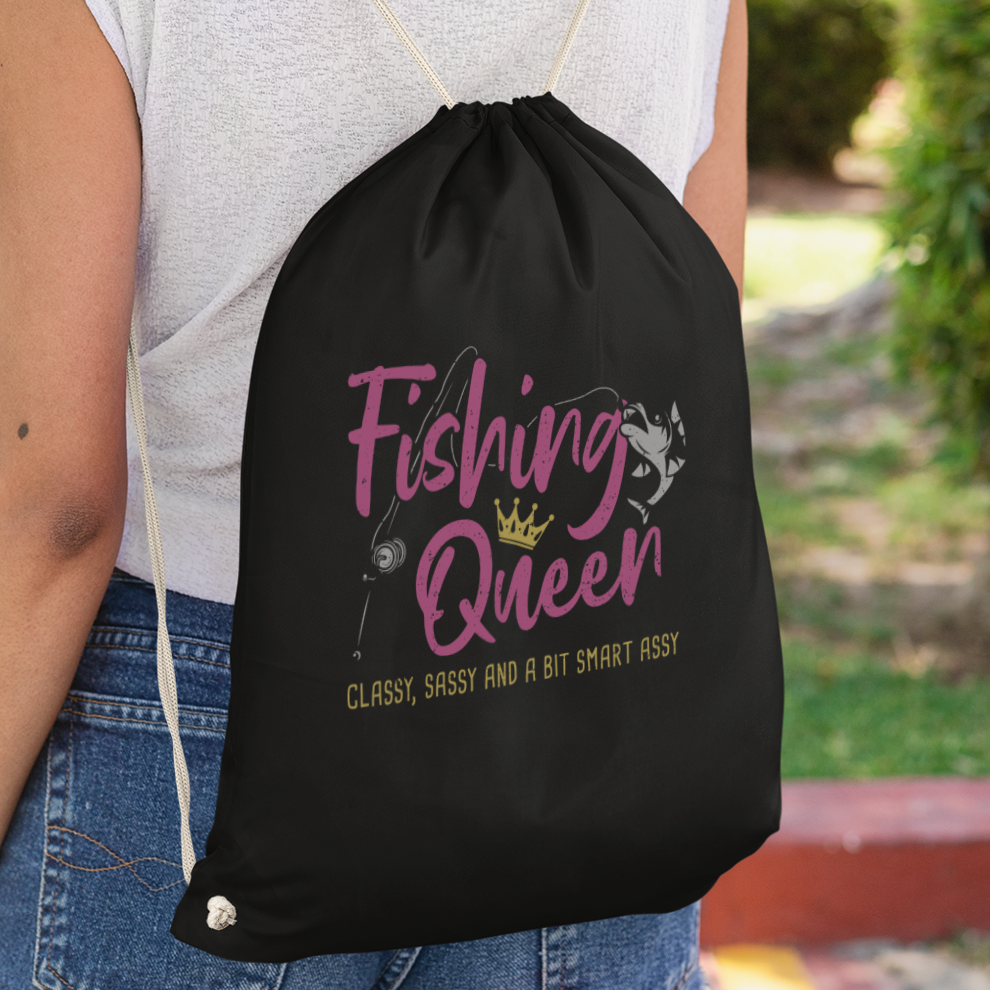 Fishing Queen Turnbeutel - DESIGNSBYJNK5.COM
