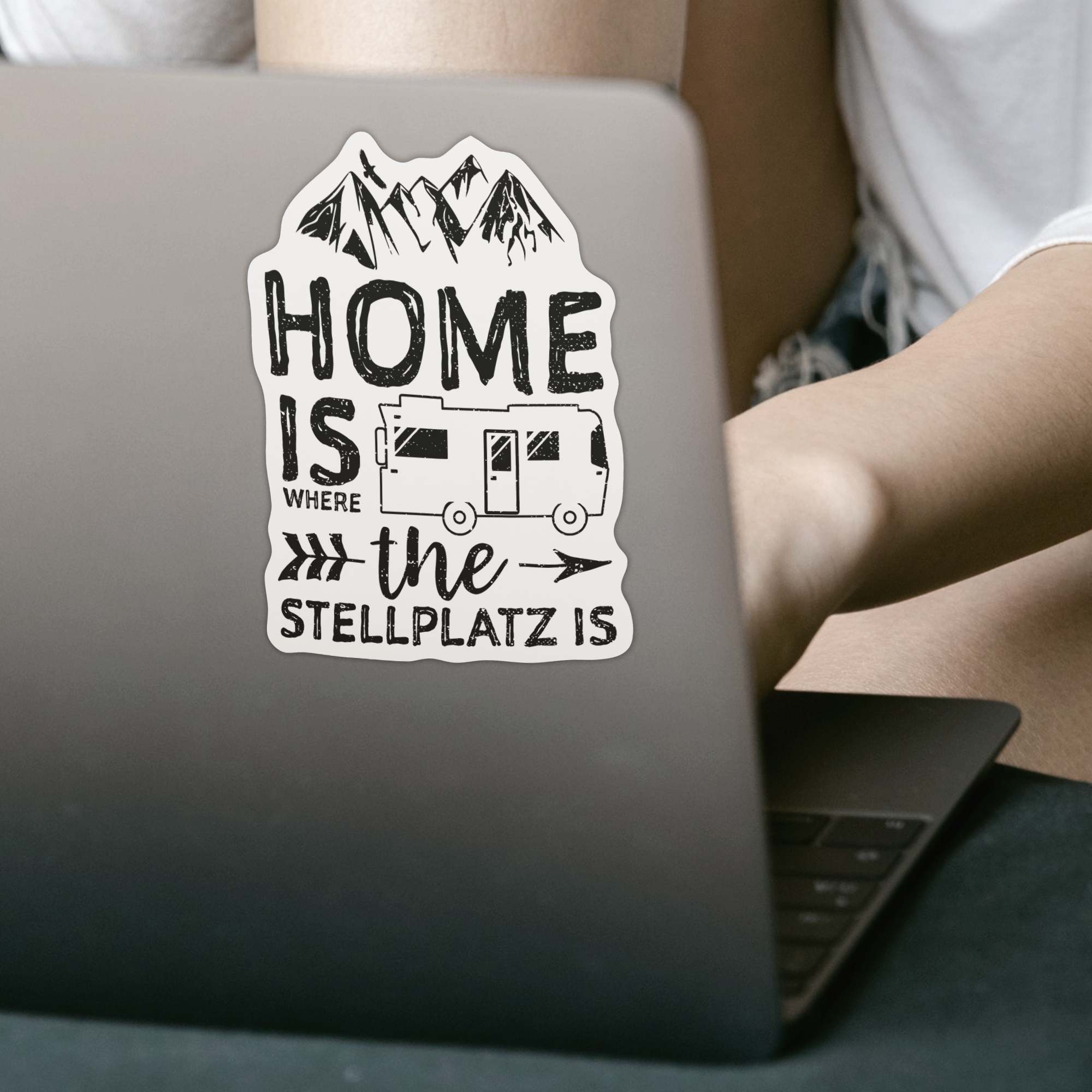 Home Is Where The Stellplatz Is Sticker - DESIGNSBYJNK5.COM