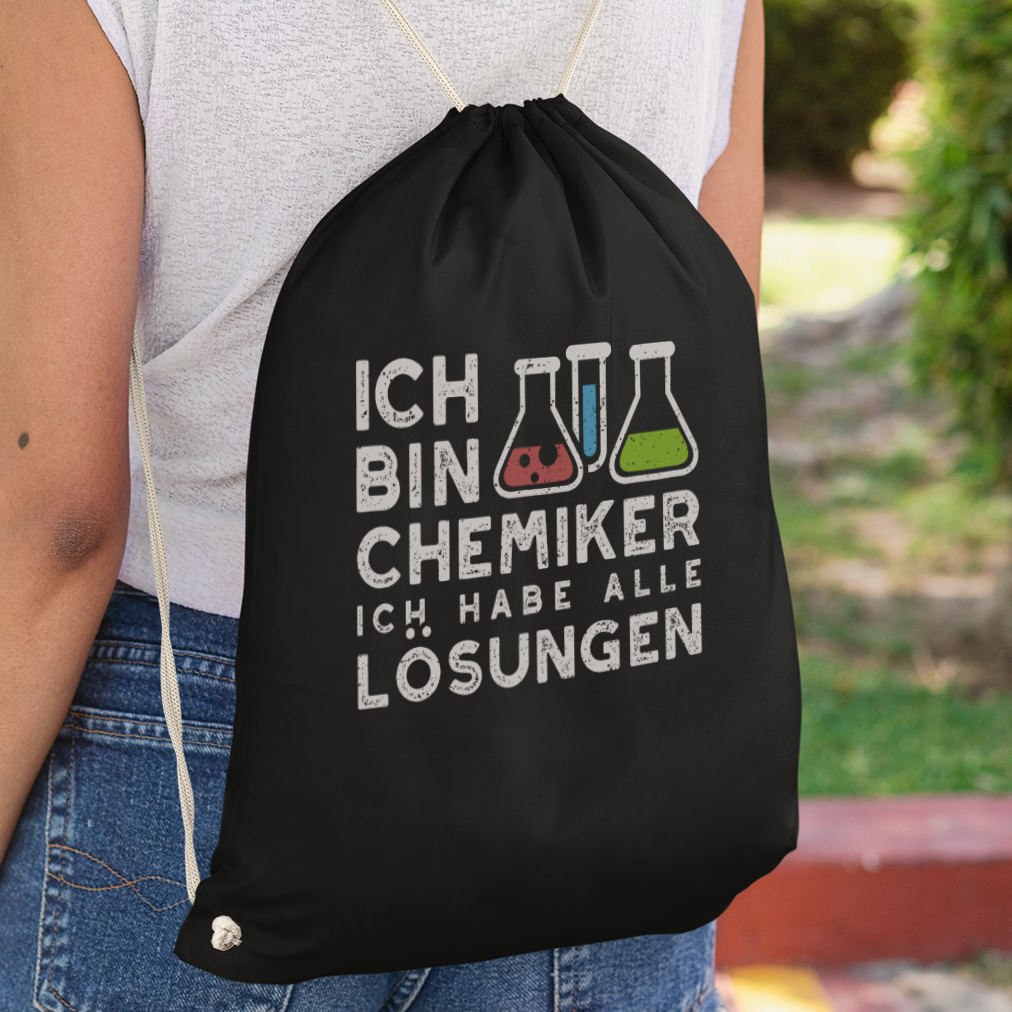 Ich Bin Chemiker Ich Habe Alle Lösungen Turnbeutel - DESIGNSBYJNK5.COM