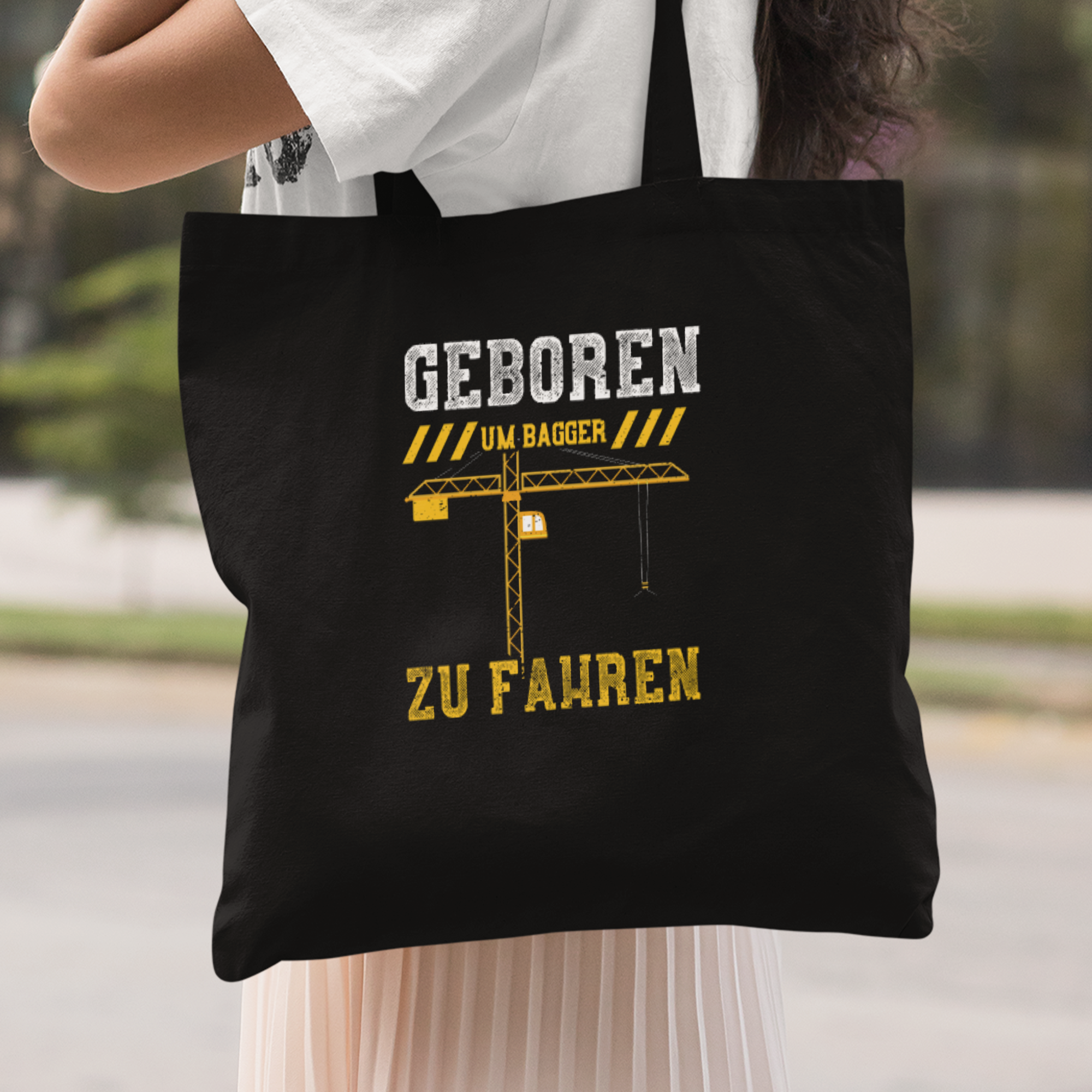 Geboren Um Bagger Zu Fahren Stoffbeutel - DESIGNSBYJNK5.COM