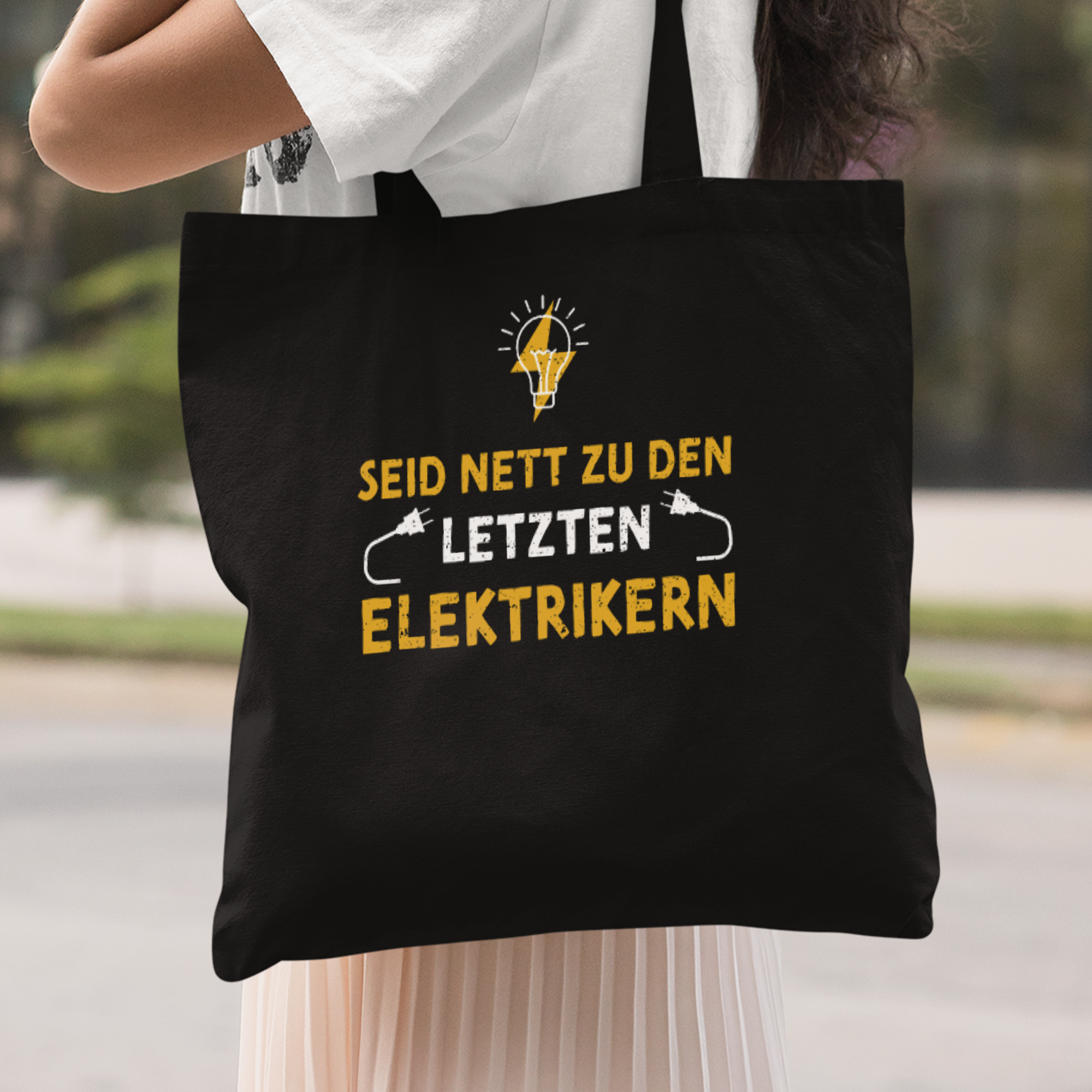 Seid Nett Zu Den Letzten Elektrikern Stoffbeutel - DESIGNSBYJNK5.COM