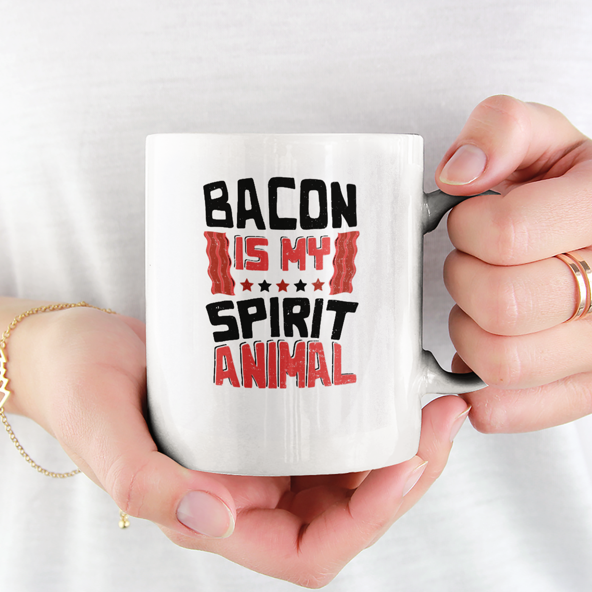 Bacon Is My Spirit Animal Tasse - DESIGNSBYJNK5.COM