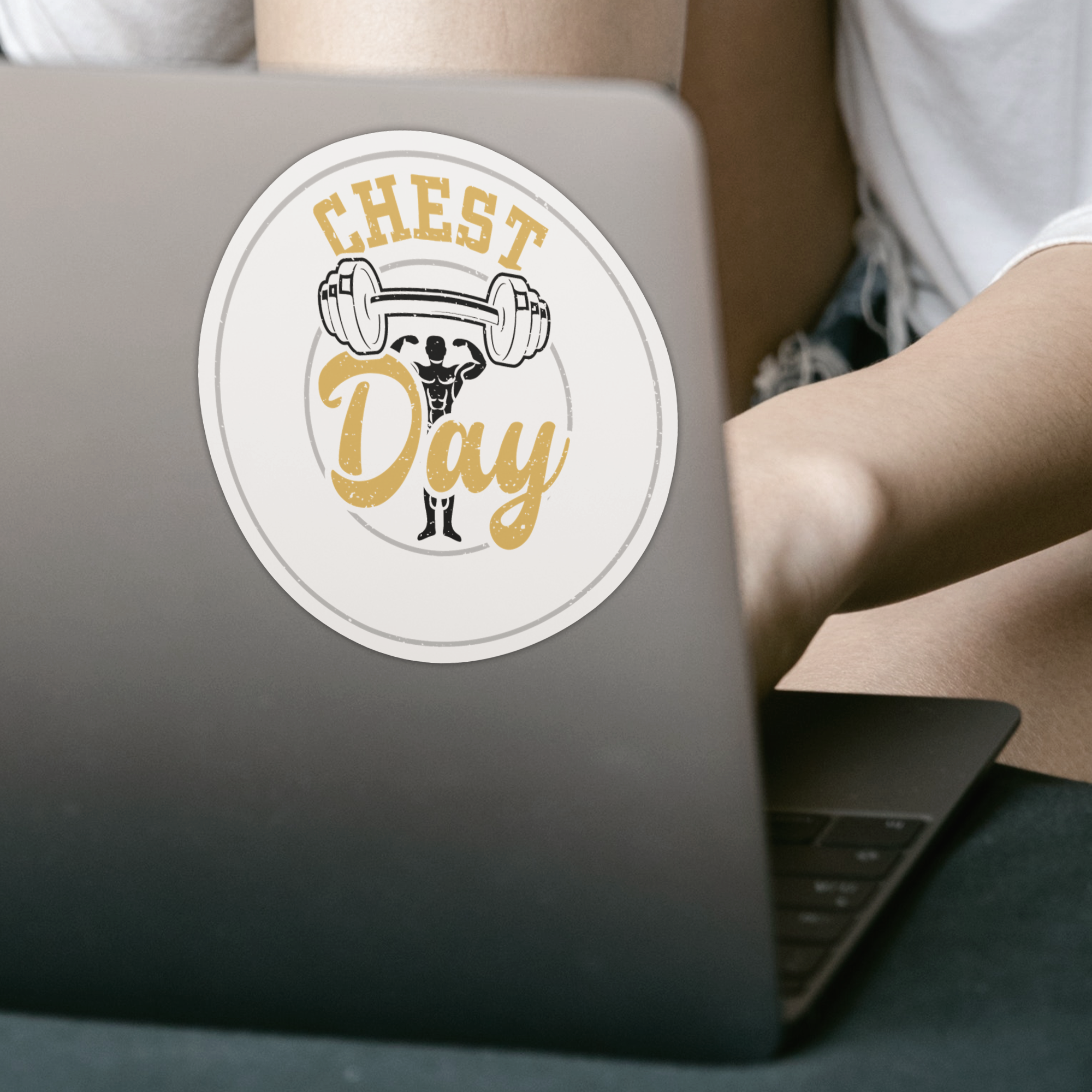 Chest Day Sticker - DESIGNSBYJNK5.COM