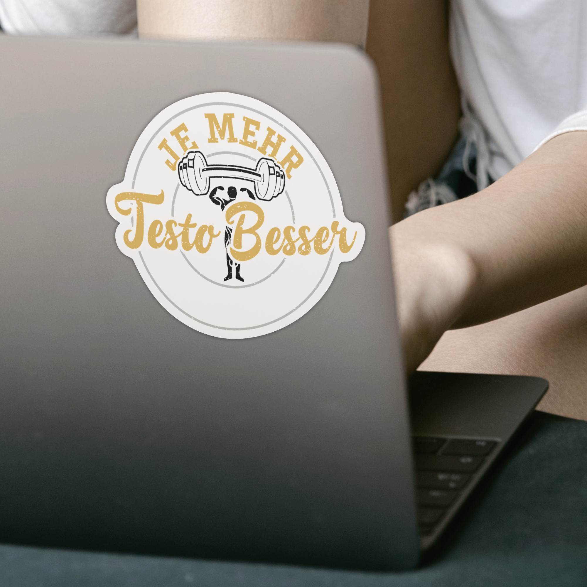 Je Mehr Testo Besser Sticker - DESIGNSBYJNK5.COM