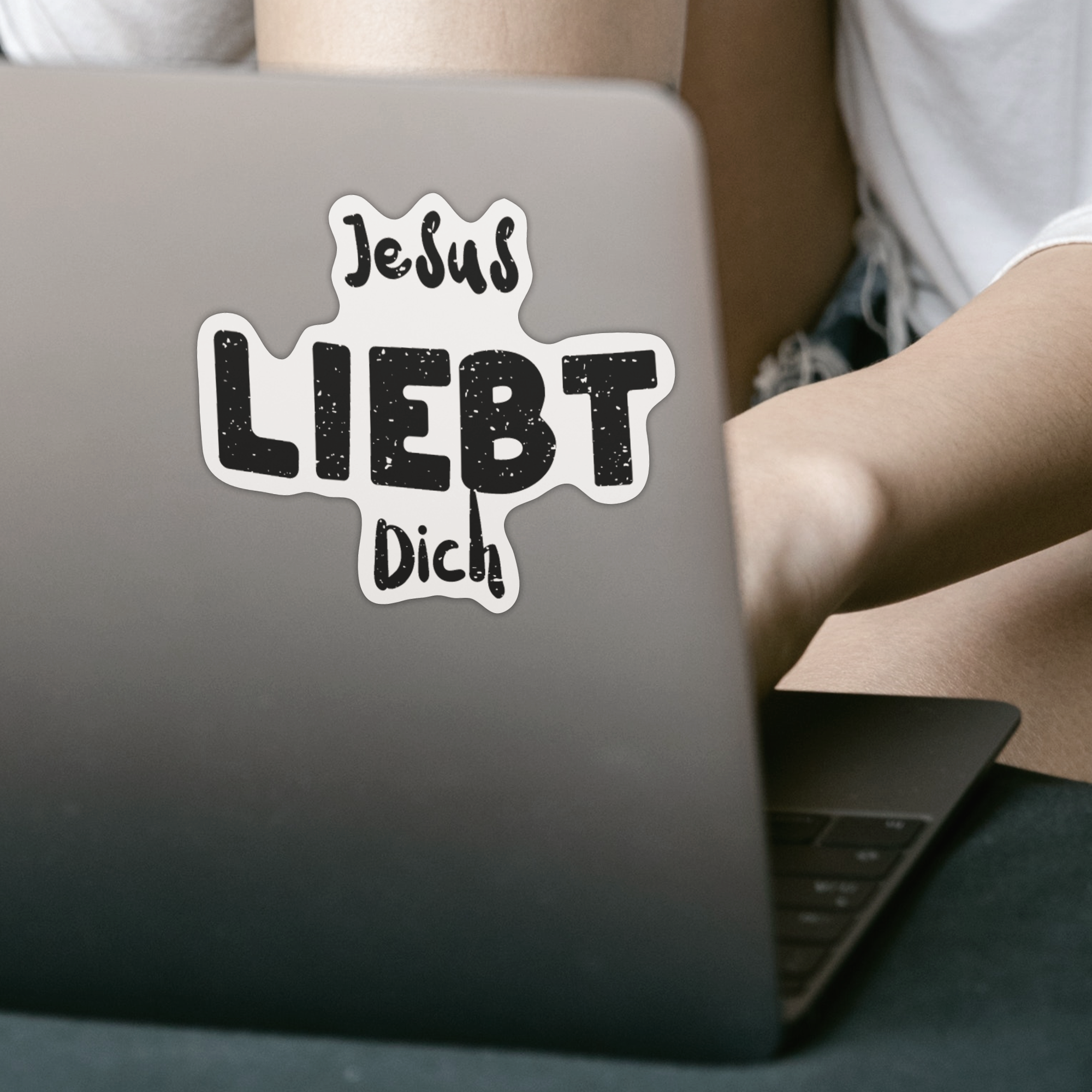 Jesus Liebt Dich Sticker - DESIGNSBYJNK5.COM