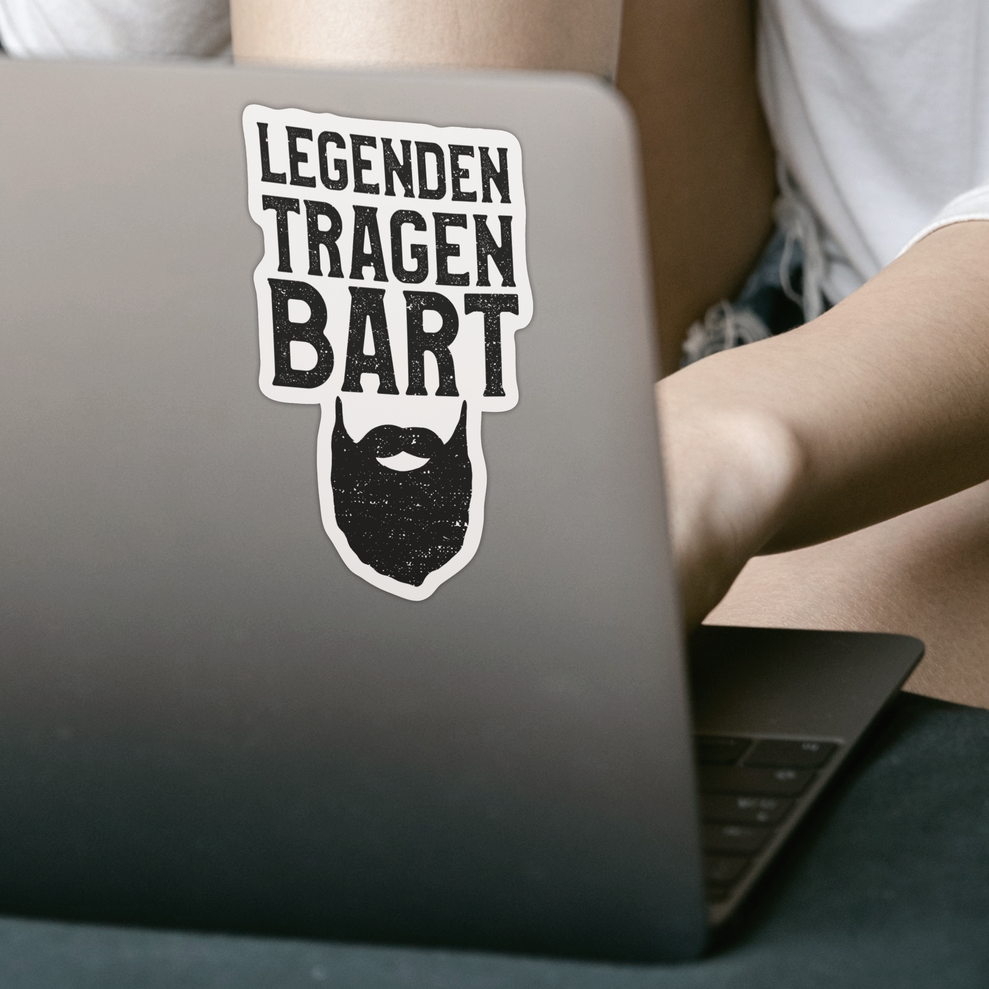 Legenden Tragen Bart Sticker - DESIGNSBYJNK5.COM