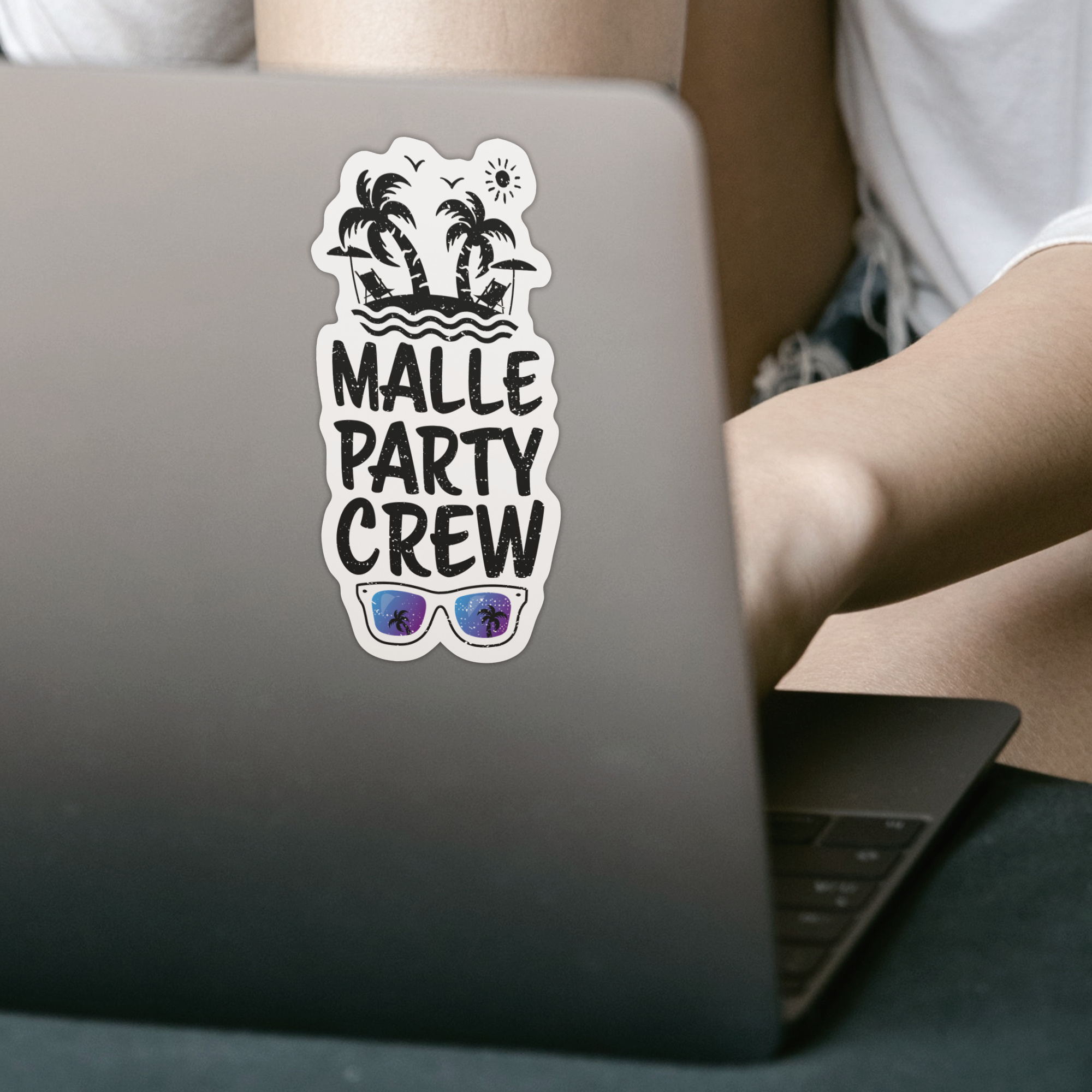 Malle Party Crew Sticker - DESIGNSBYJNK5.COM