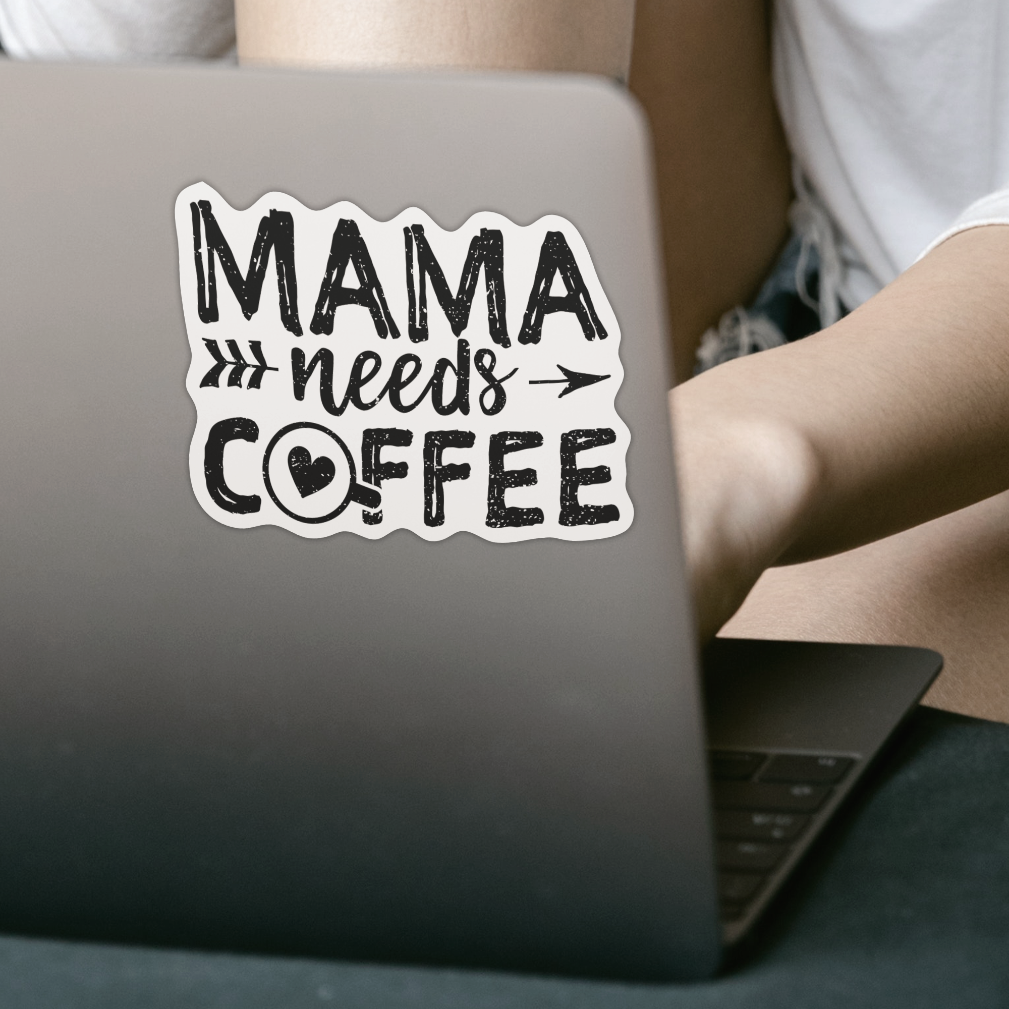 Mama Needs Coffee Sticker - DESIGNSBYJNK5.COM