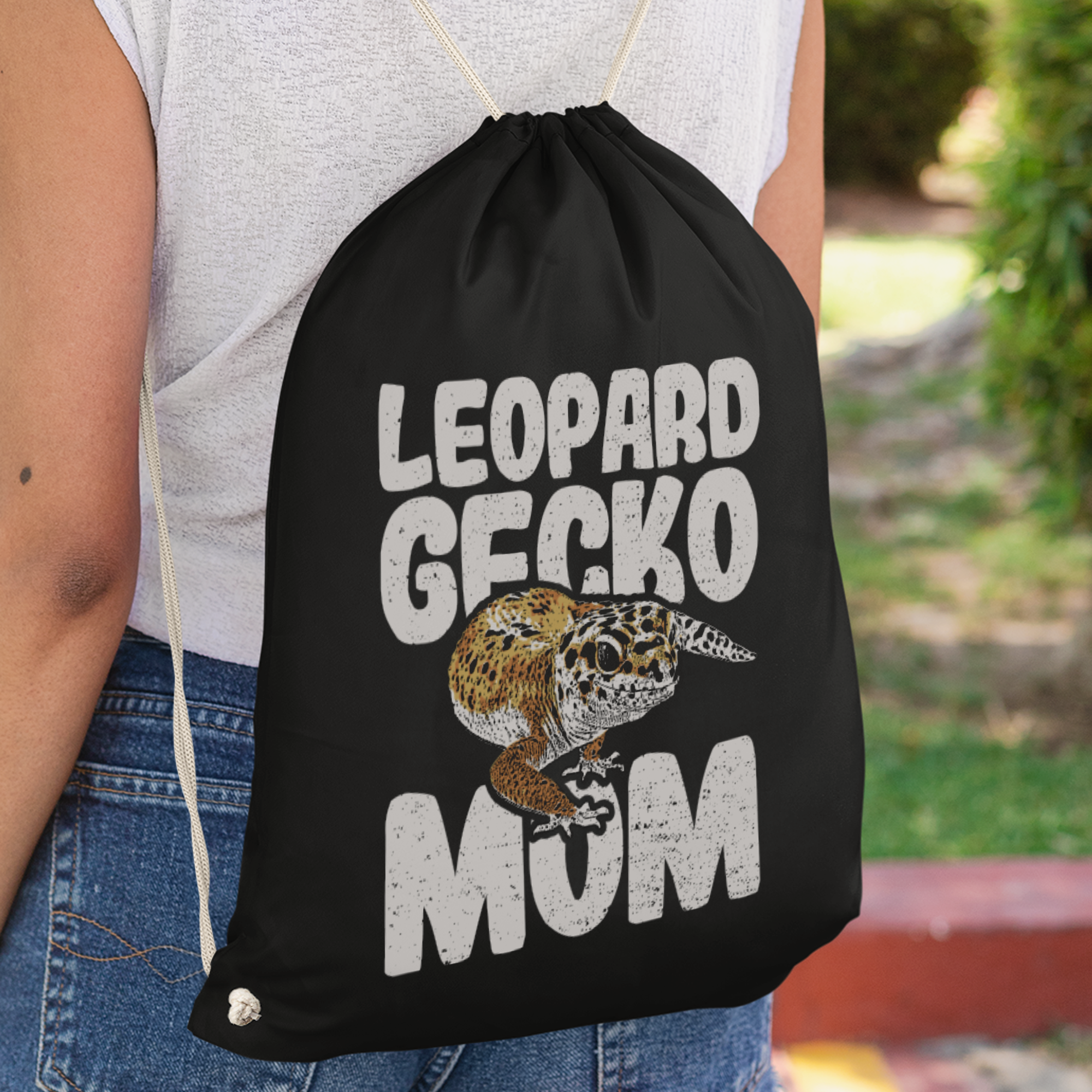 Leopard Gecko Mom Turnbeutel - DESIGNSBYJNK5.COM