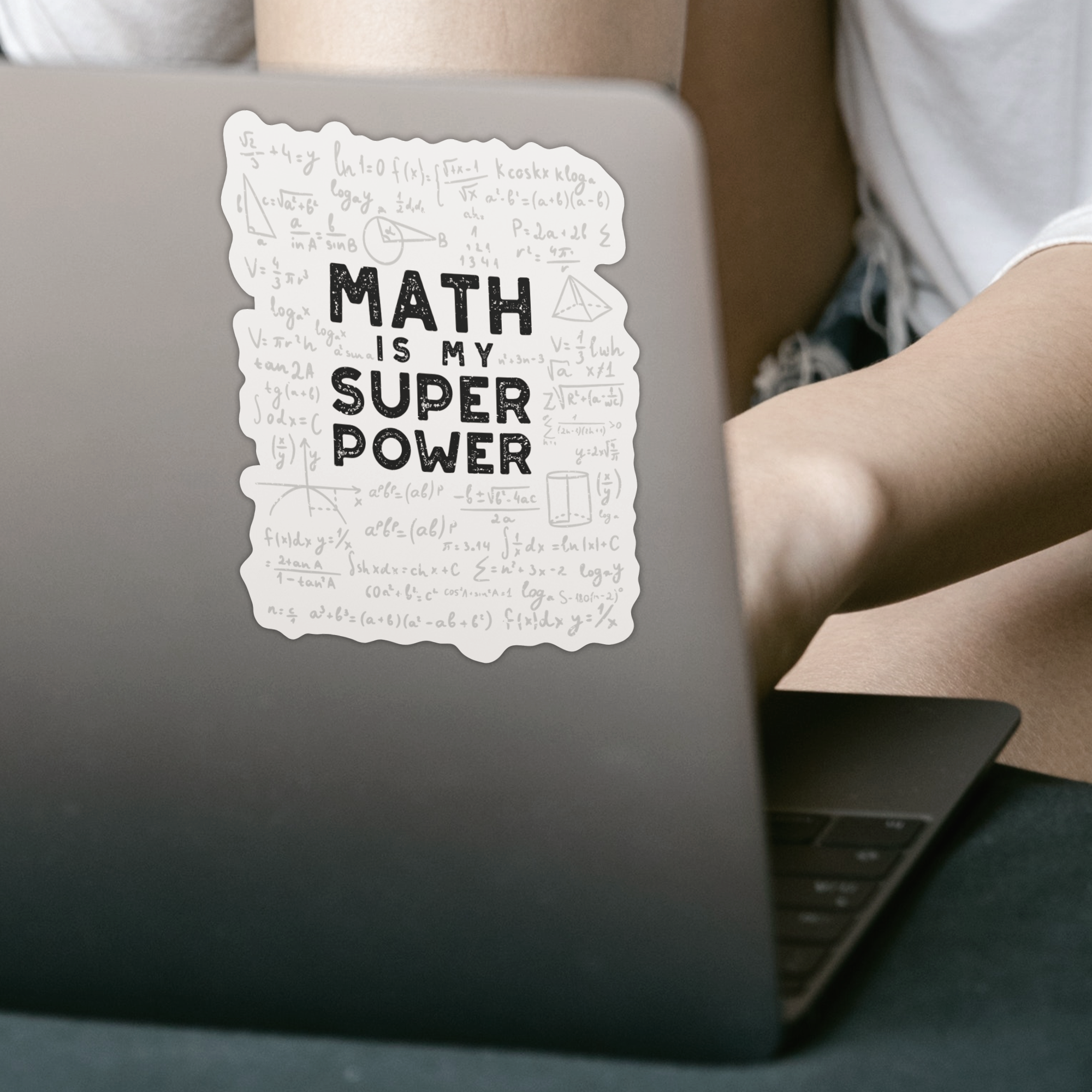 Math Is My Superpower Sticker - DESIGNSBYJNK5.COM