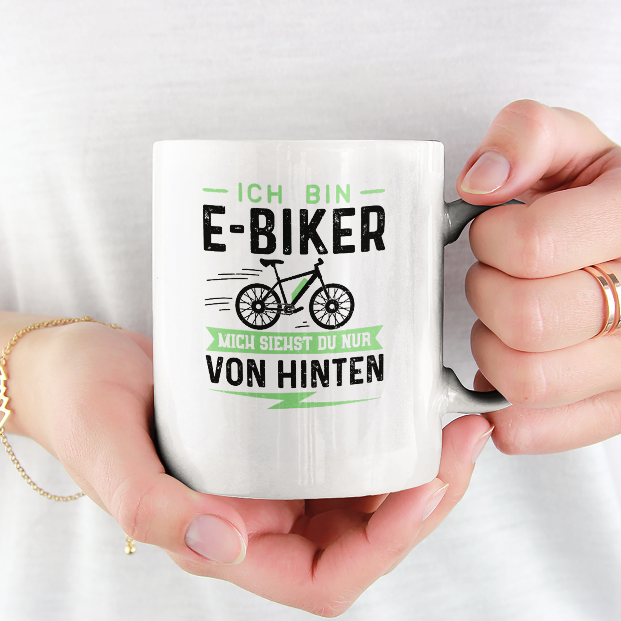 Ich Bin E-Biker Mich Siehst Du Nur Von Hinten Tasse - DESIGNSBYJNK5.COM