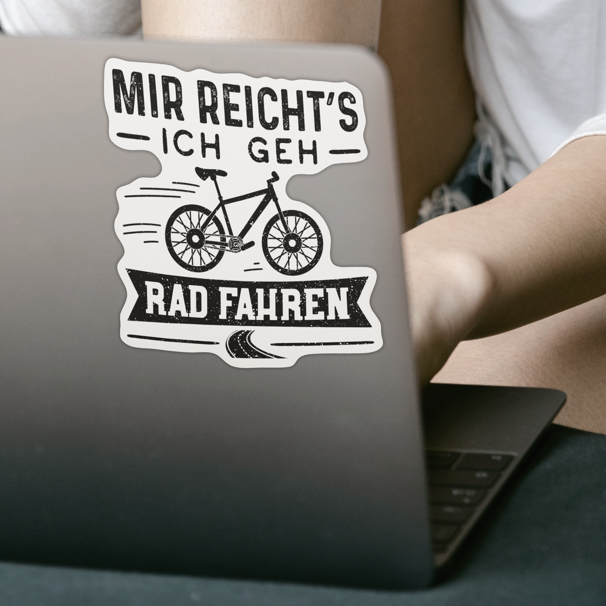 Mir Reicht's Ich Geh Rad Fahren Sticker - DESIGNSBYJNK5.COM