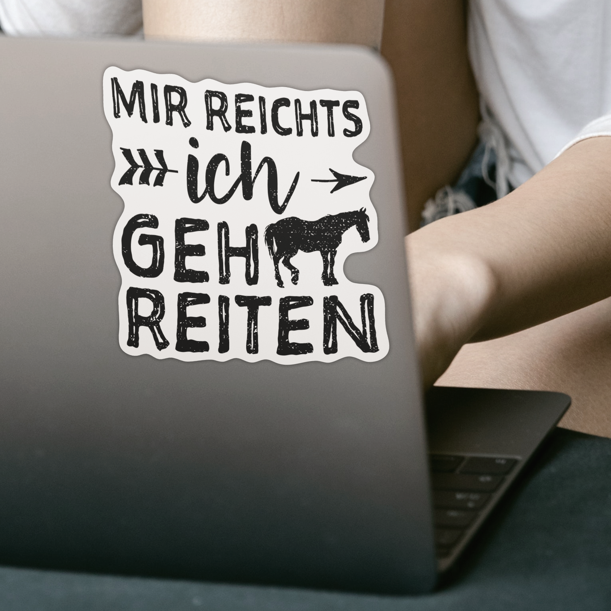 Mir Reichts Ich Geh Reiten Sticker - DESIGNSBYJNK5.COM