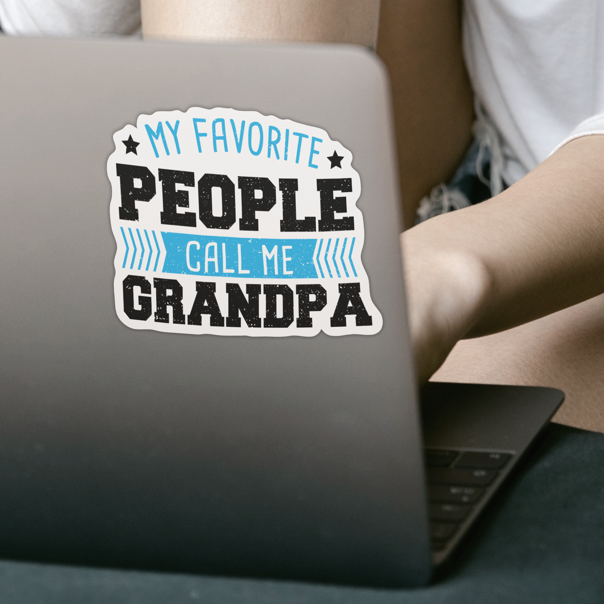 My Favorite People Call Me Grandpa Sticker - DESIGNSBYJNK5.COM
