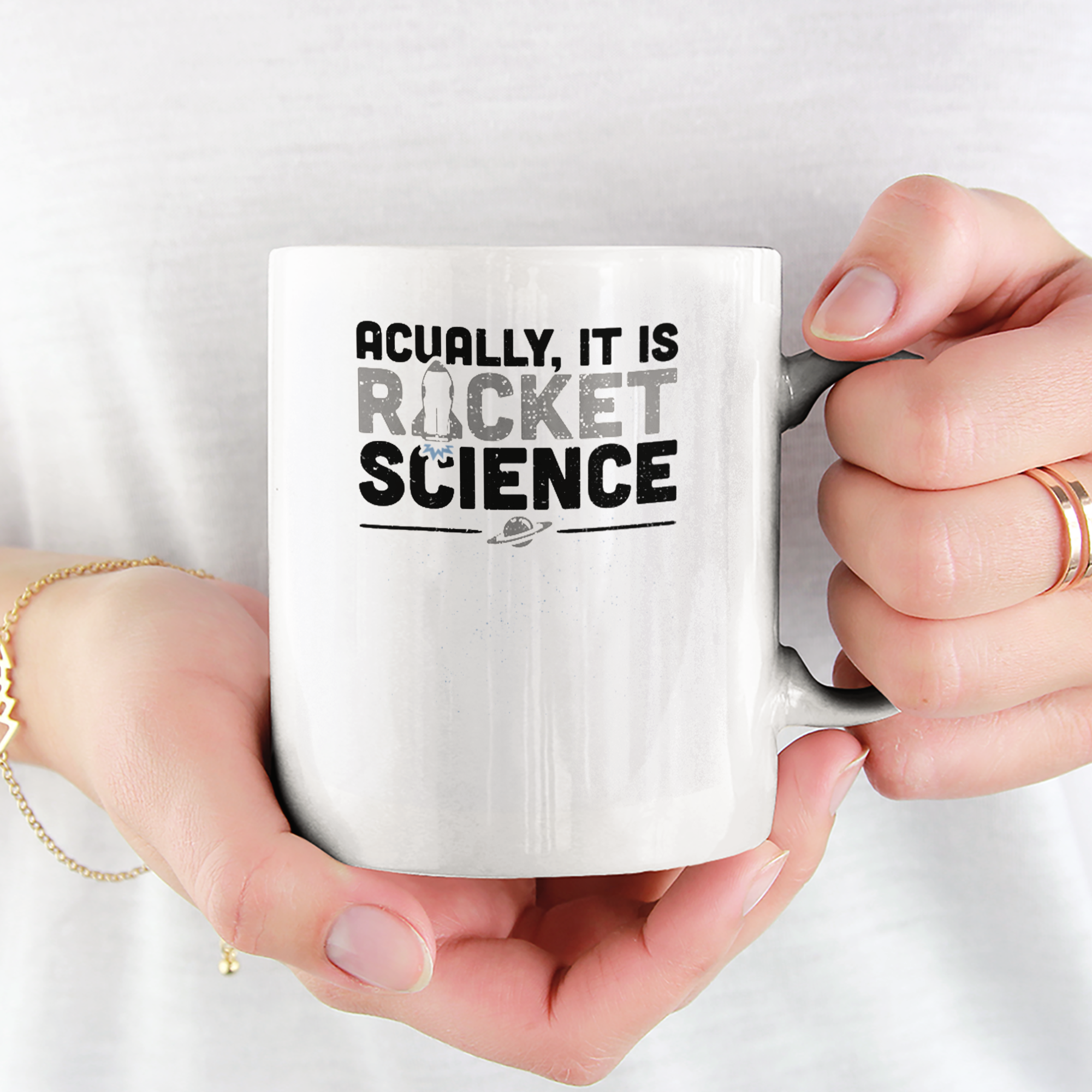 Actually It's Rocket Science Tasse (Unisex) - DESIGNSBYJNK5.COM