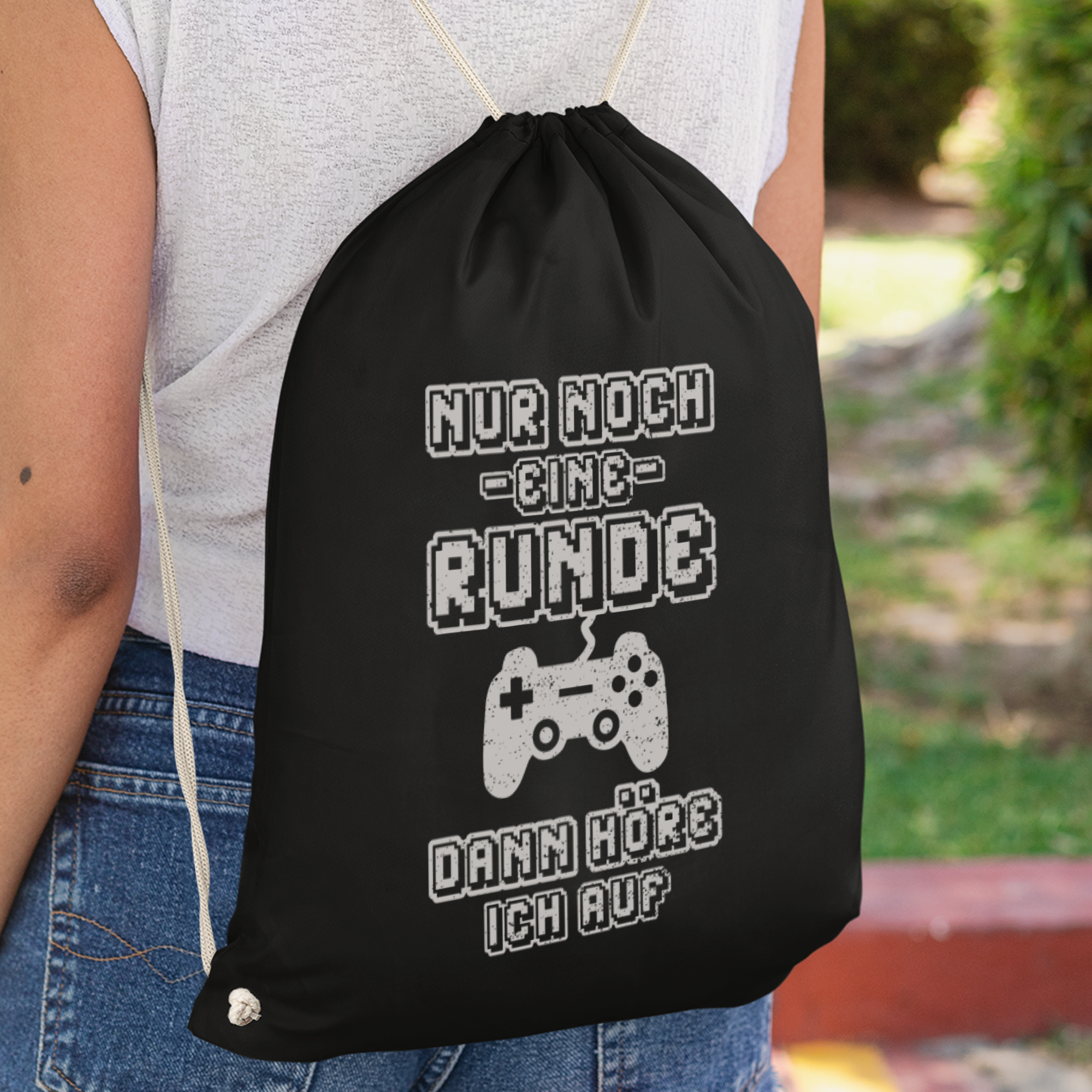 Nur Noch Eine Runde Dann Höre Ich Auf Turnbeutel - DESIGNSBYJNK5.COM