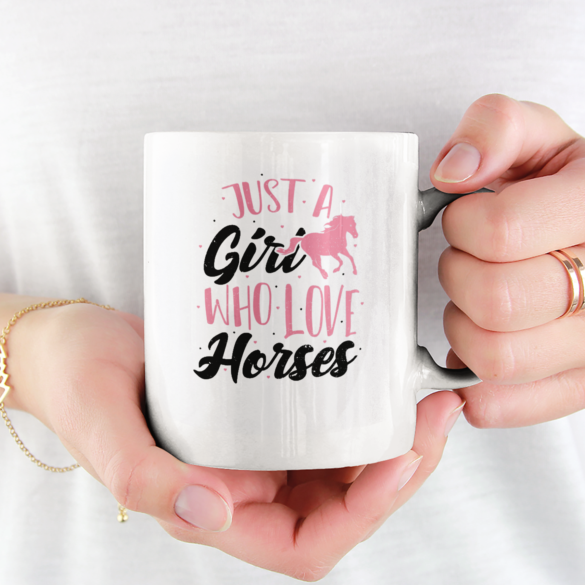 Just A Girl Who Love Horses Tasse - DESIGNSBYJNK5.COM